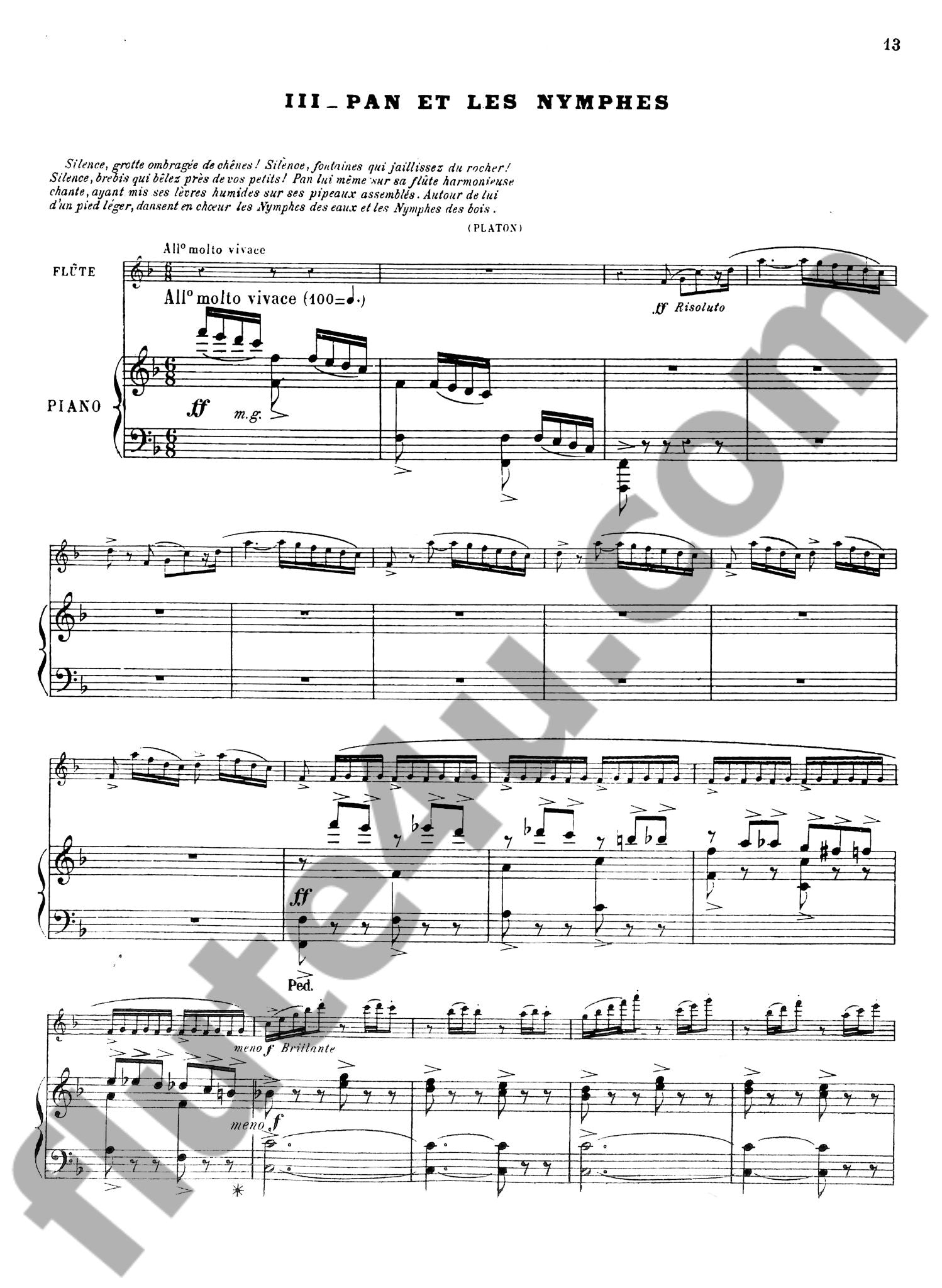 Mouquet, J :: La Flute de Pan op. 15