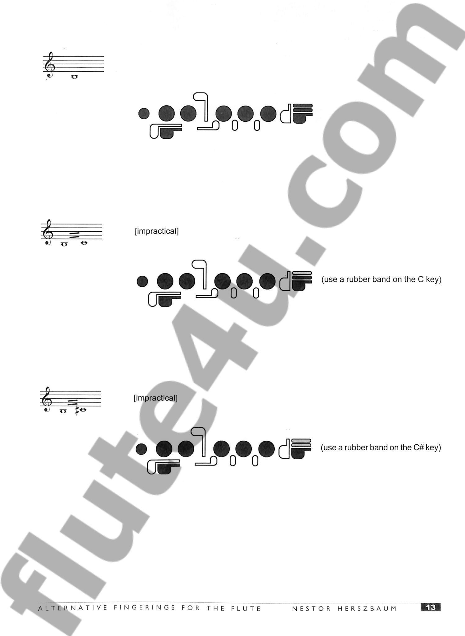 Alternative Fingerings for the Flute Second Edition