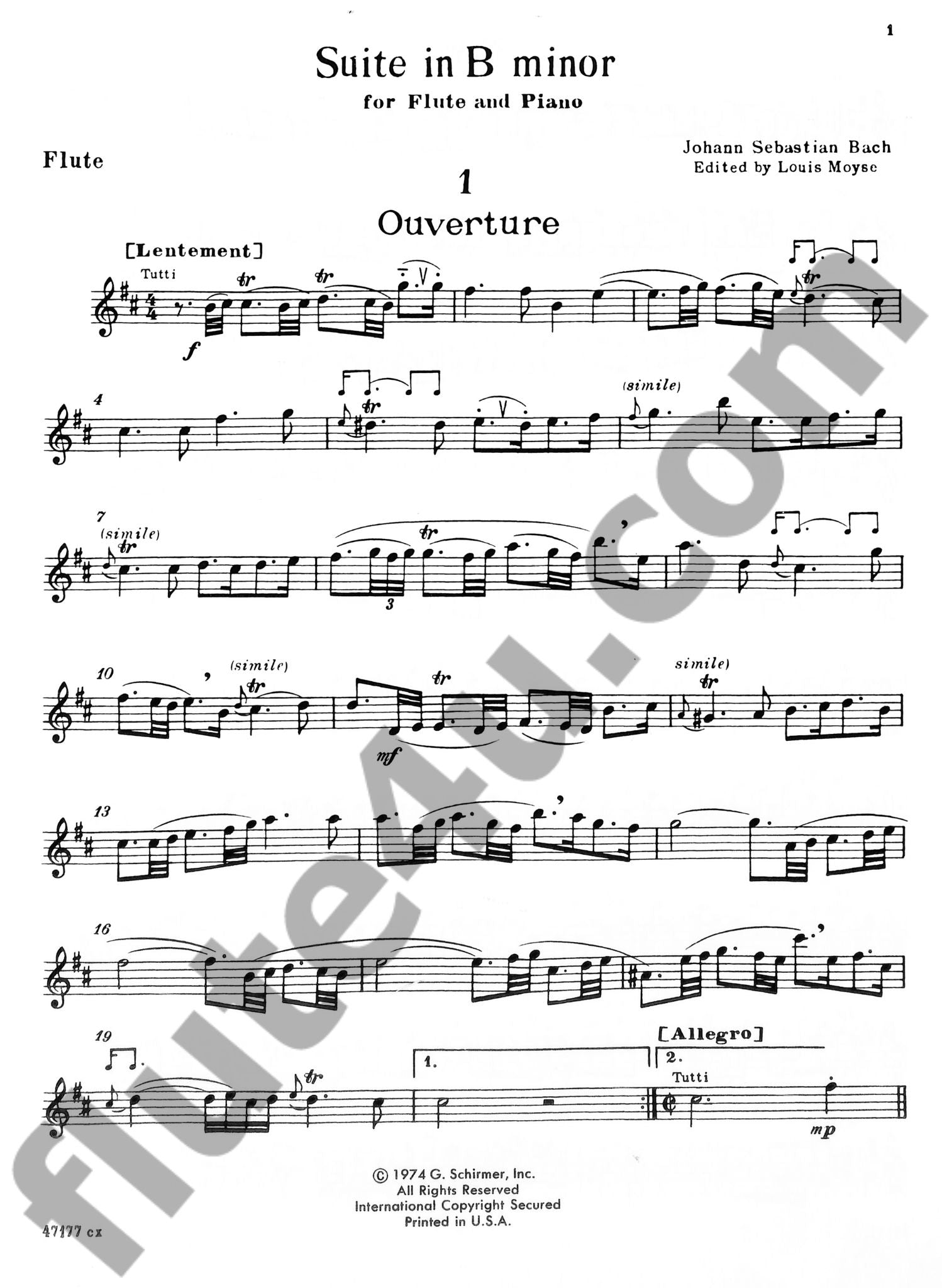 Bach, JS :: Suite in B Minor