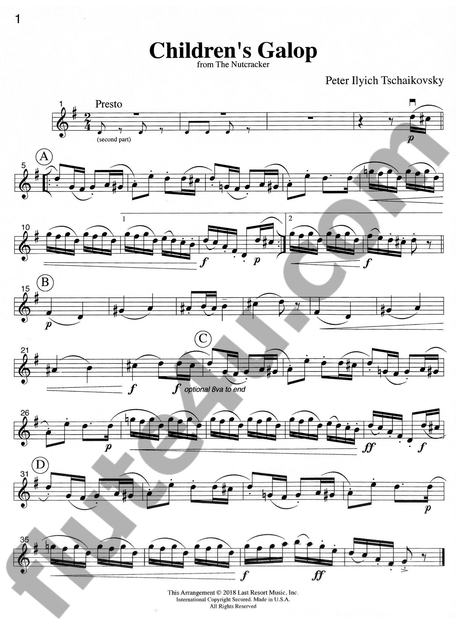 Tchaikovsky, PI :: Music for Four: The Nutcracker Set 1