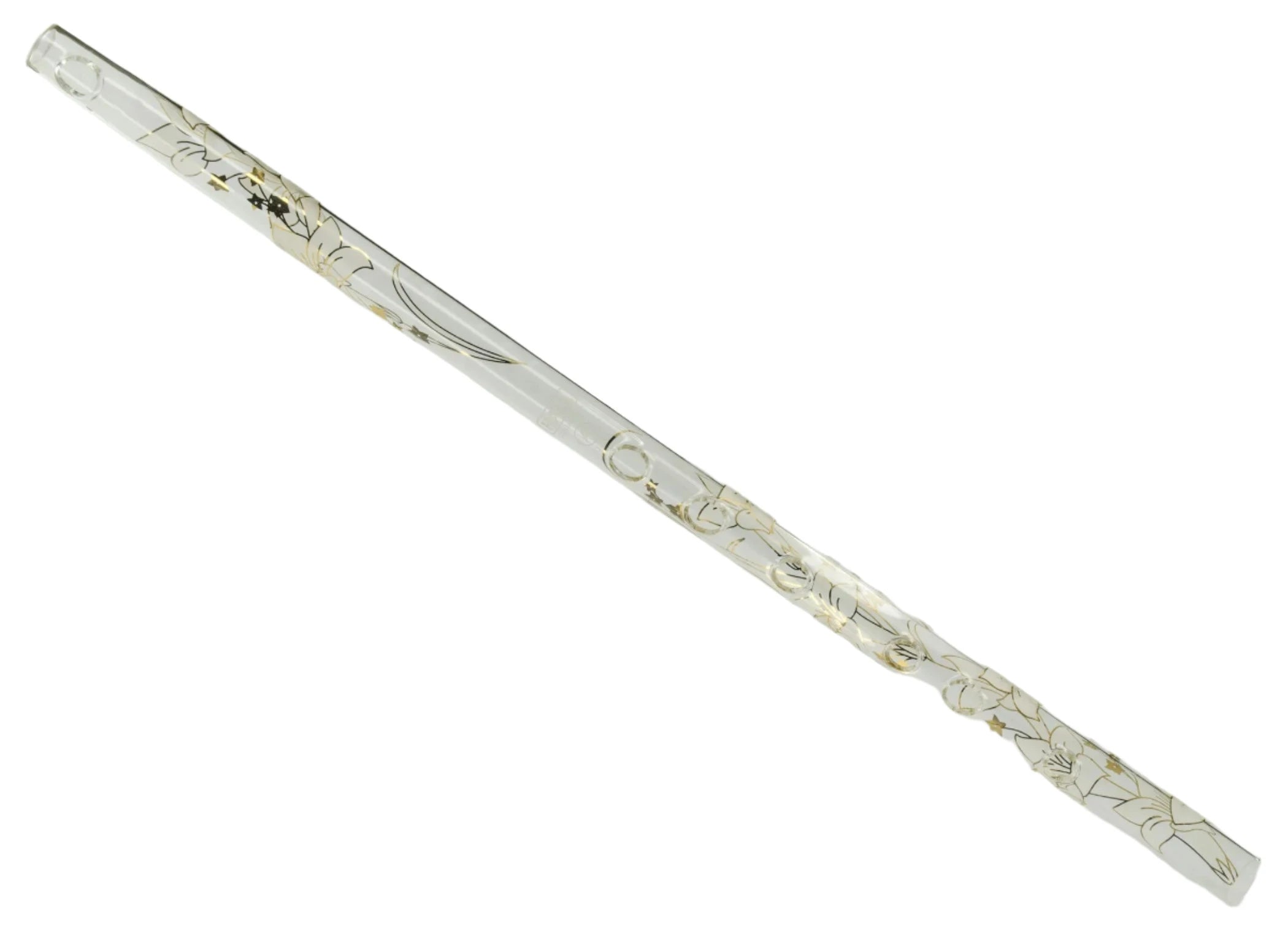 White Lily Hall Crystal Flute