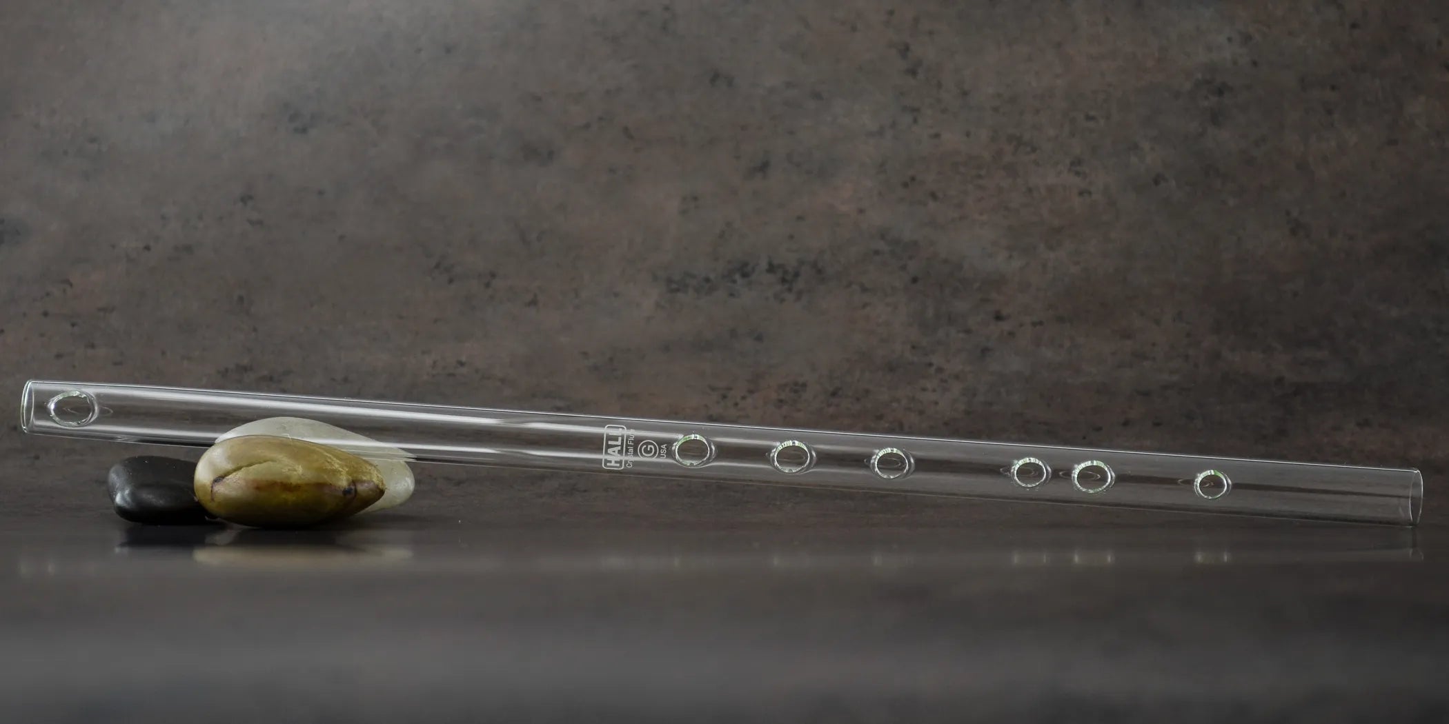 Clear Hall Crystal Flute