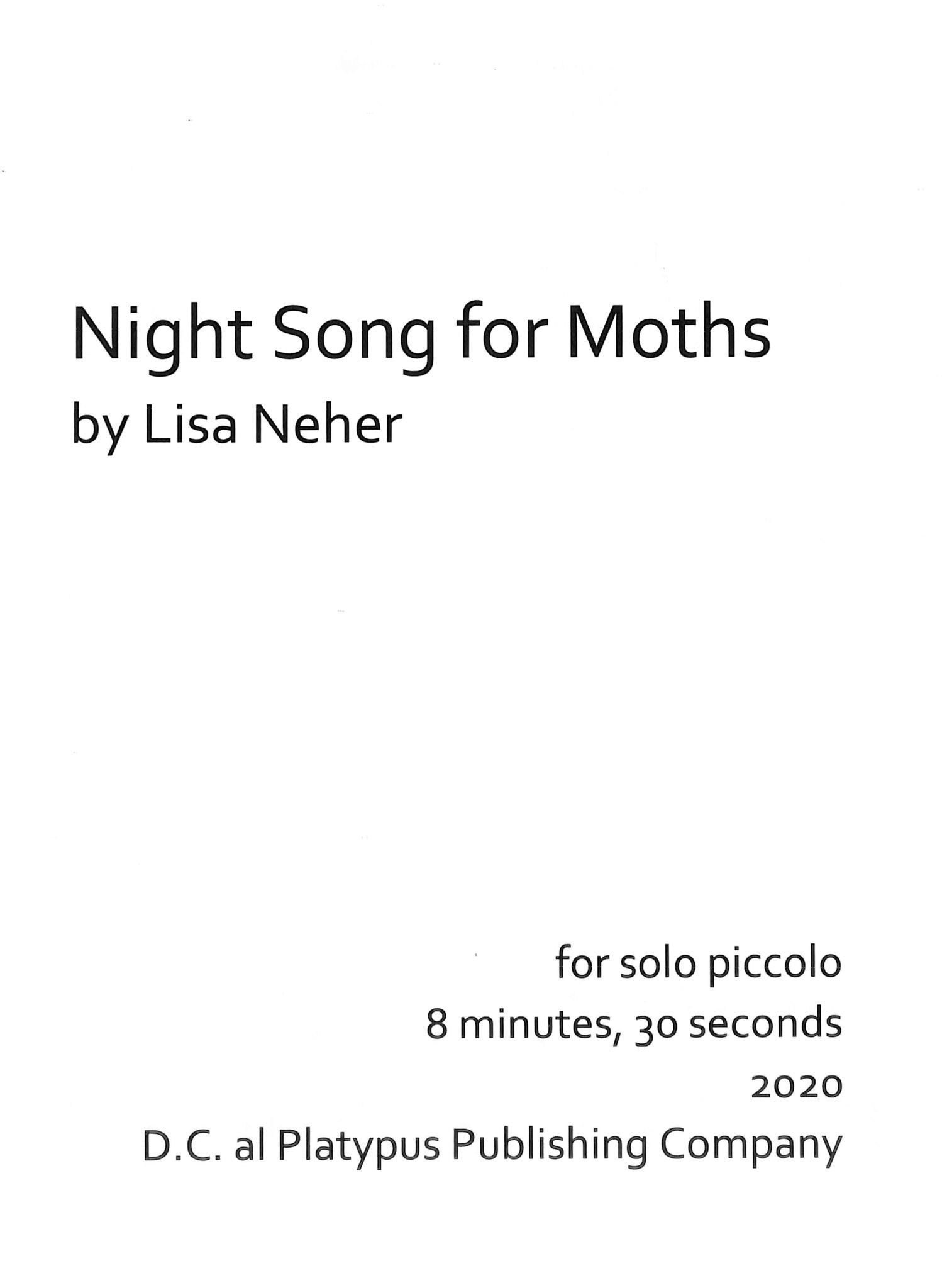 Night Song for Moths