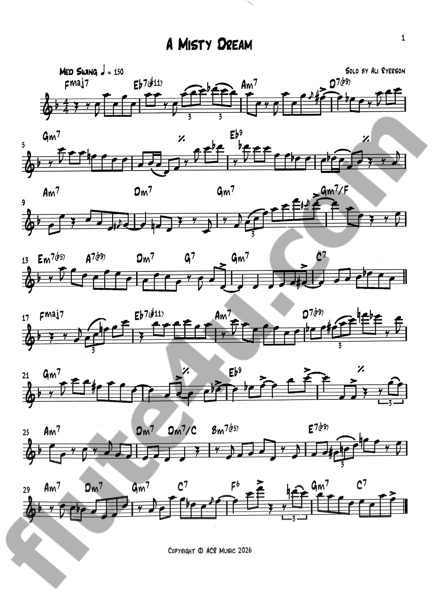 Ryerson, A :: Ali's Jazz Solos, Vol. 2