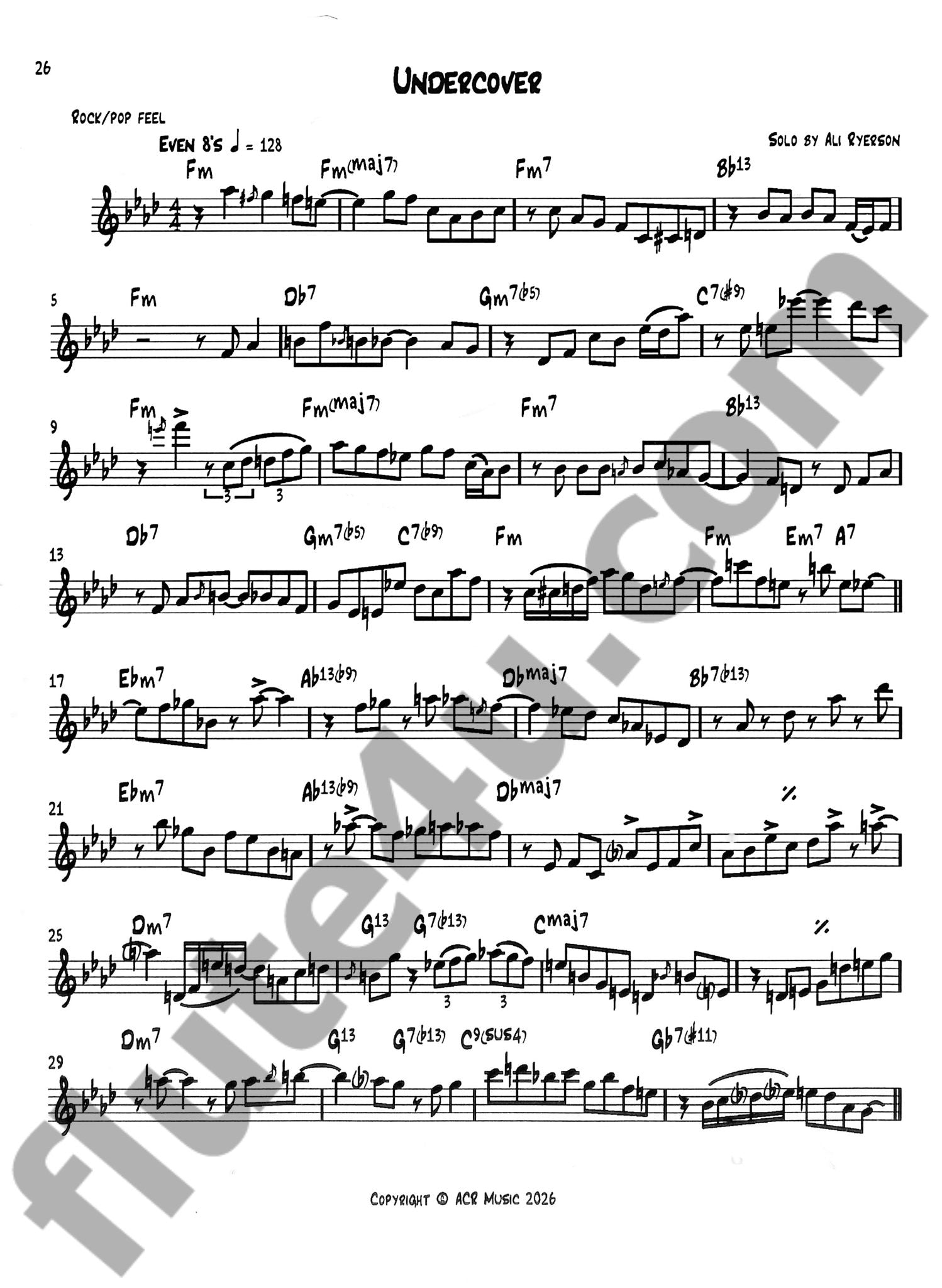Ryerson, A :: Ali's Jazz Solos, Vol. 2