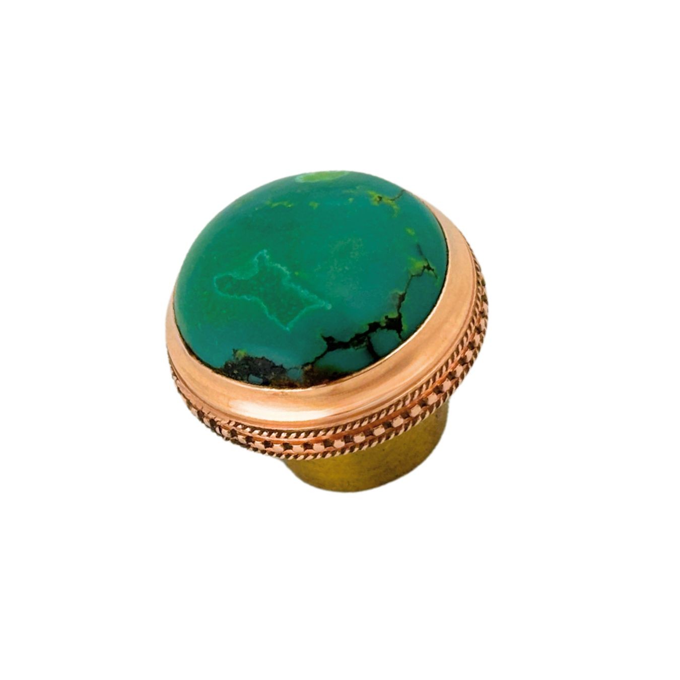 Turquoise Gemstone Piccolo Crown Gold (Cabochon)