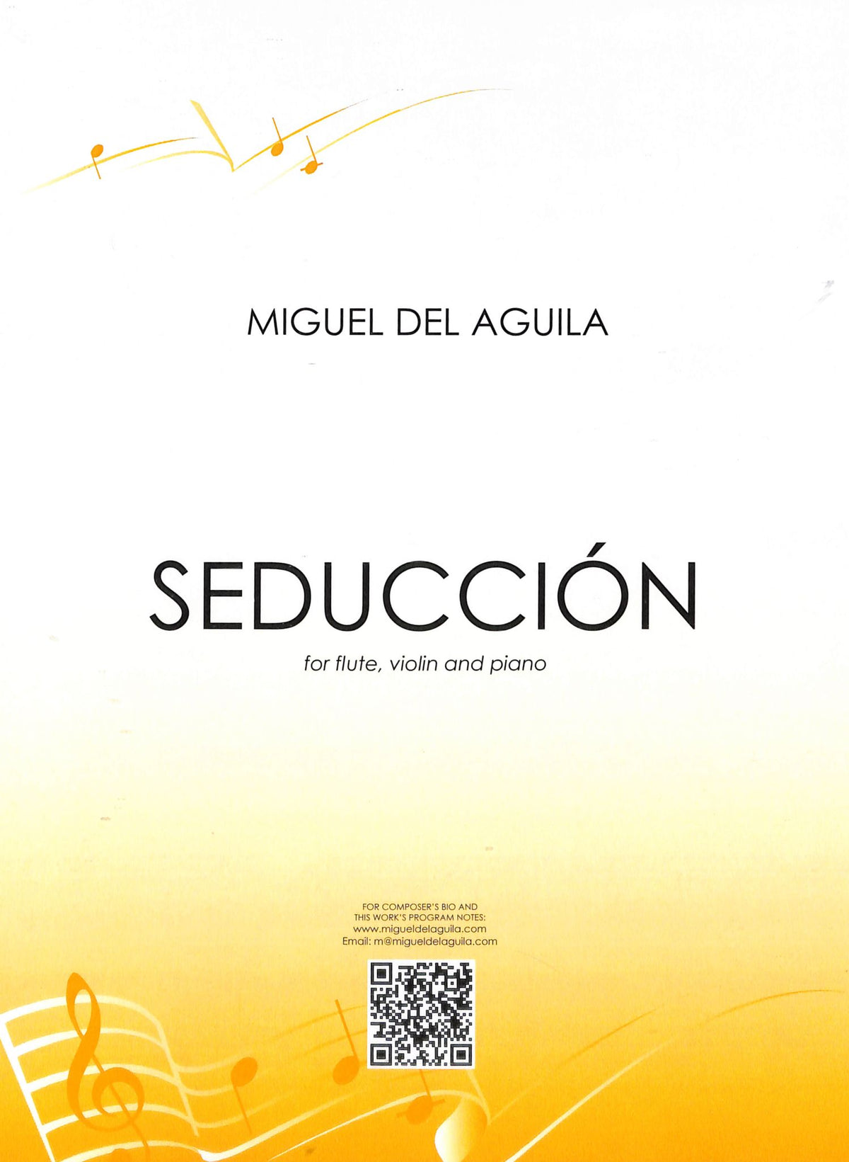 del Aguila, M :: Seduccion (flute, violin, piano)