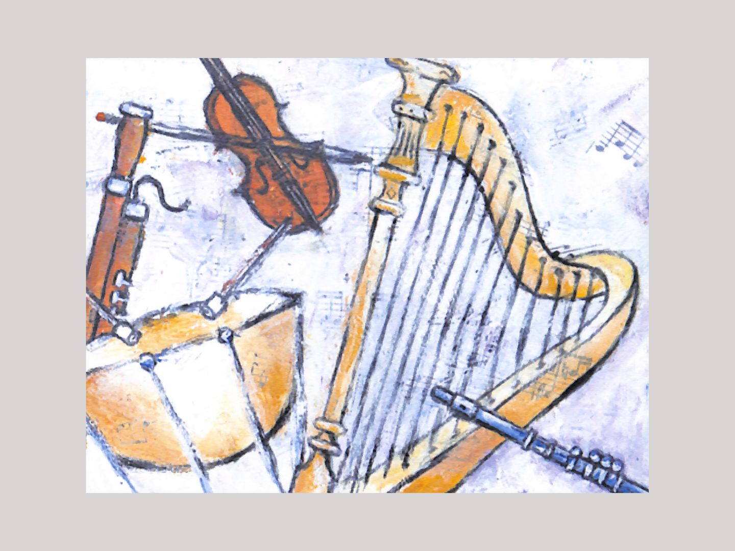 Note Cards - Musical Instruments
