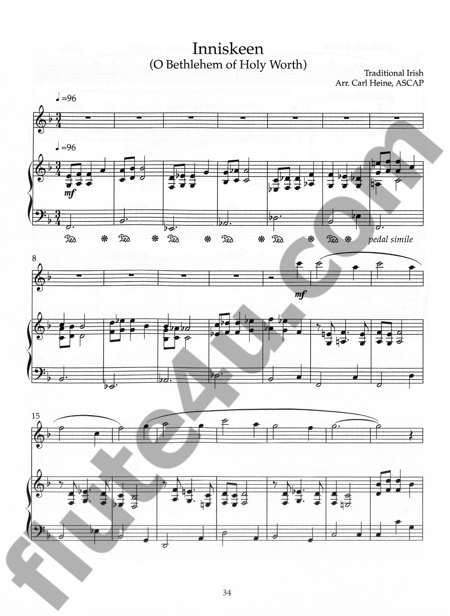Various :: English & Irish Hymn Preludes for Flute