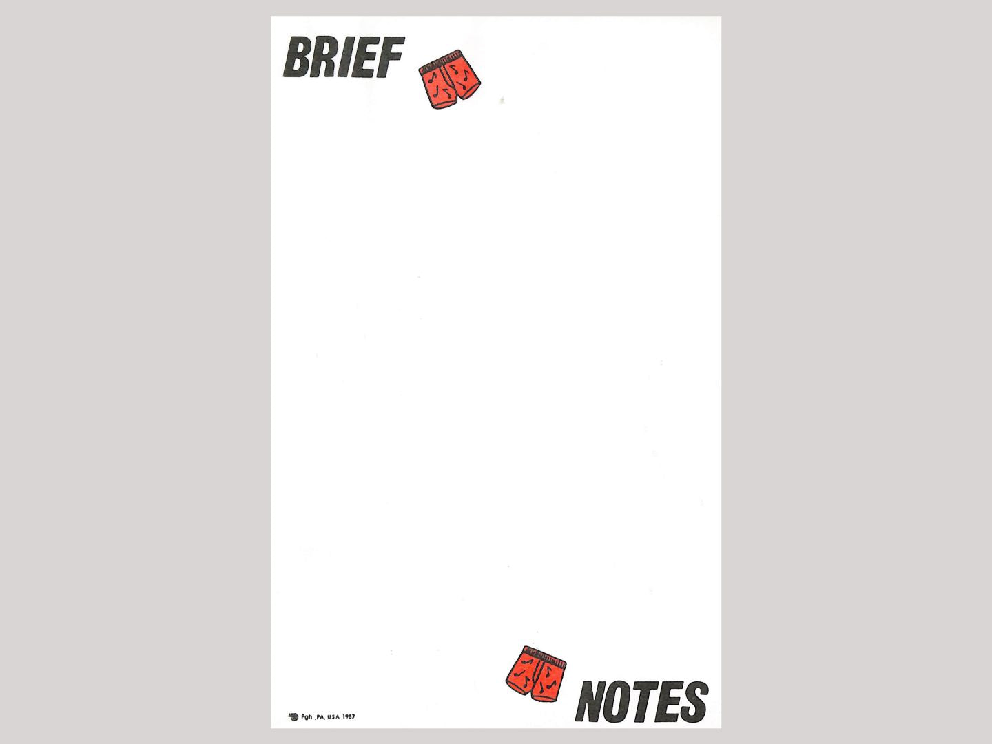 Notepad - Brief Notes