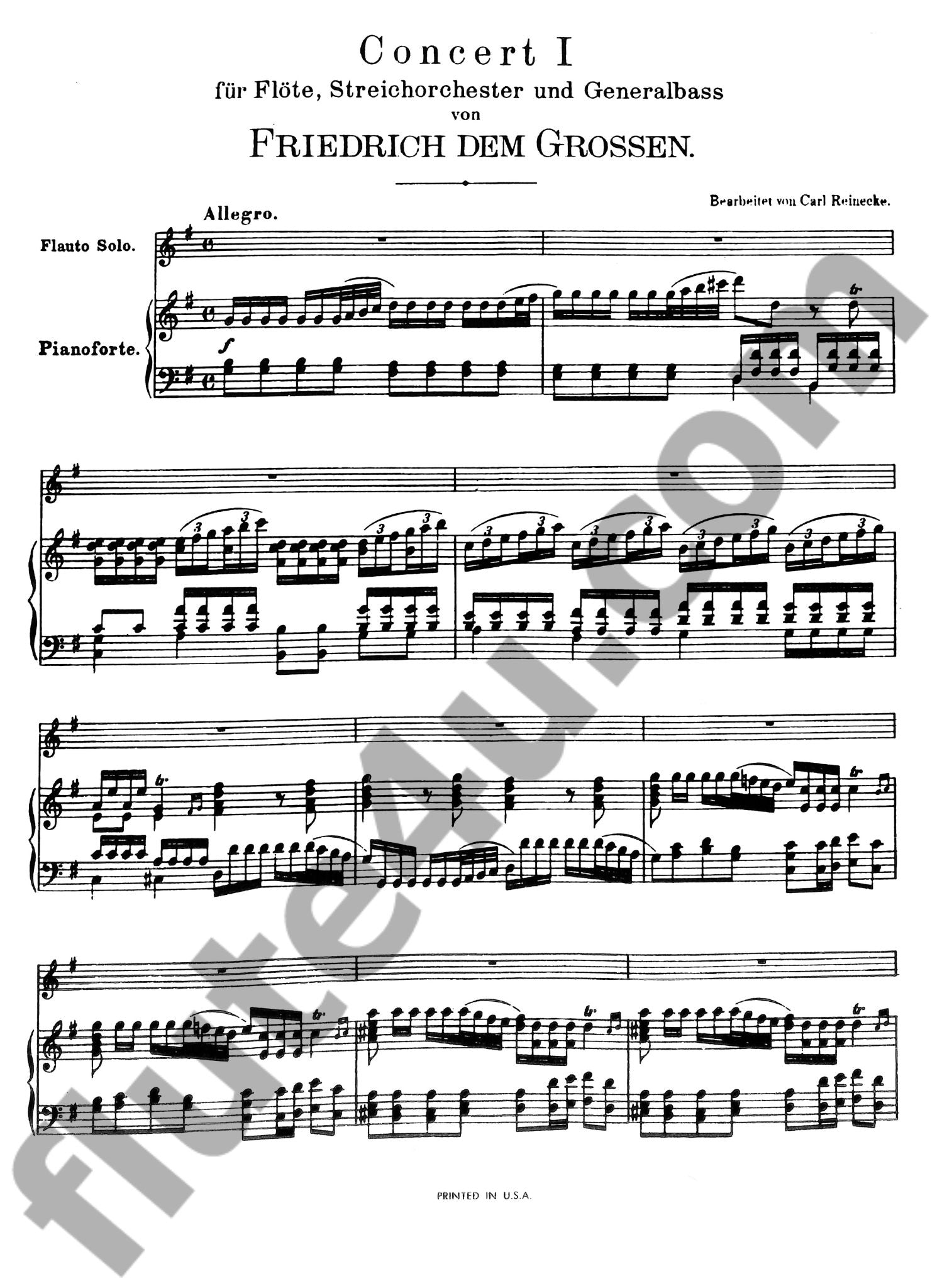 Frederick the Great :: Four Concertos
