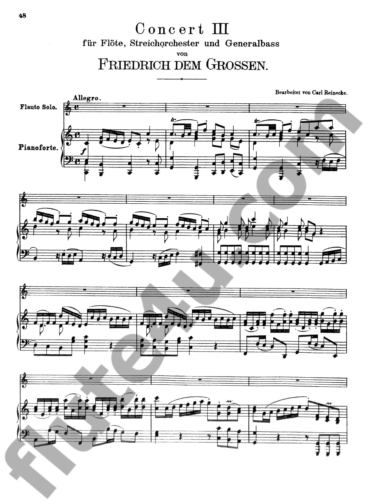 Frederick the Great :: Four Concertos