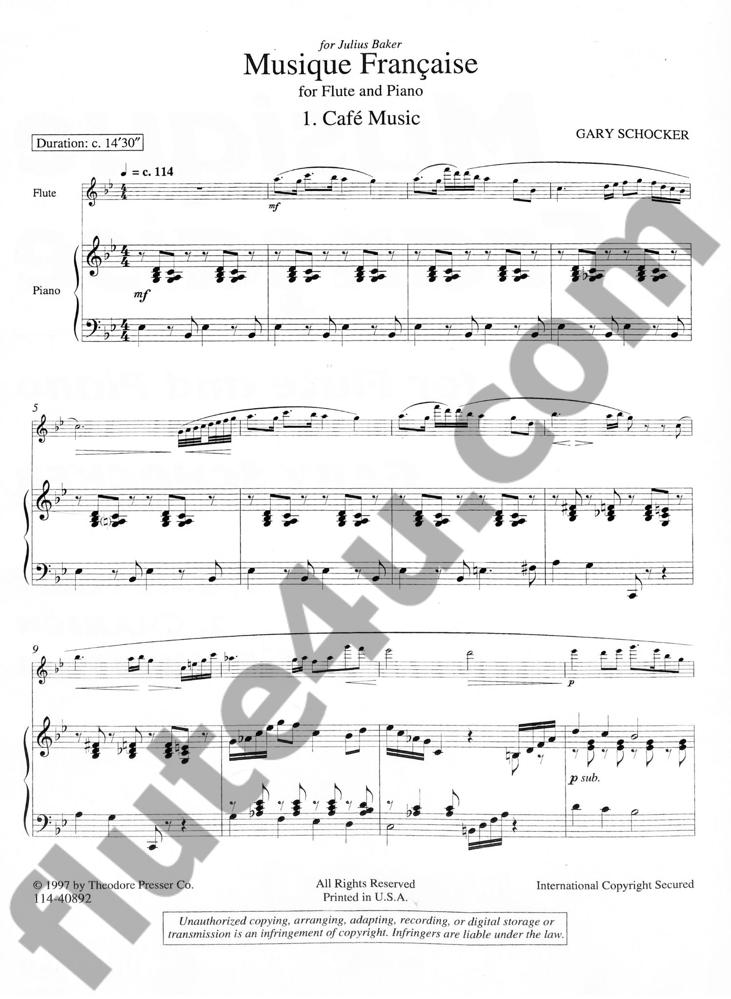 Schocker, G :: Musique Francaise