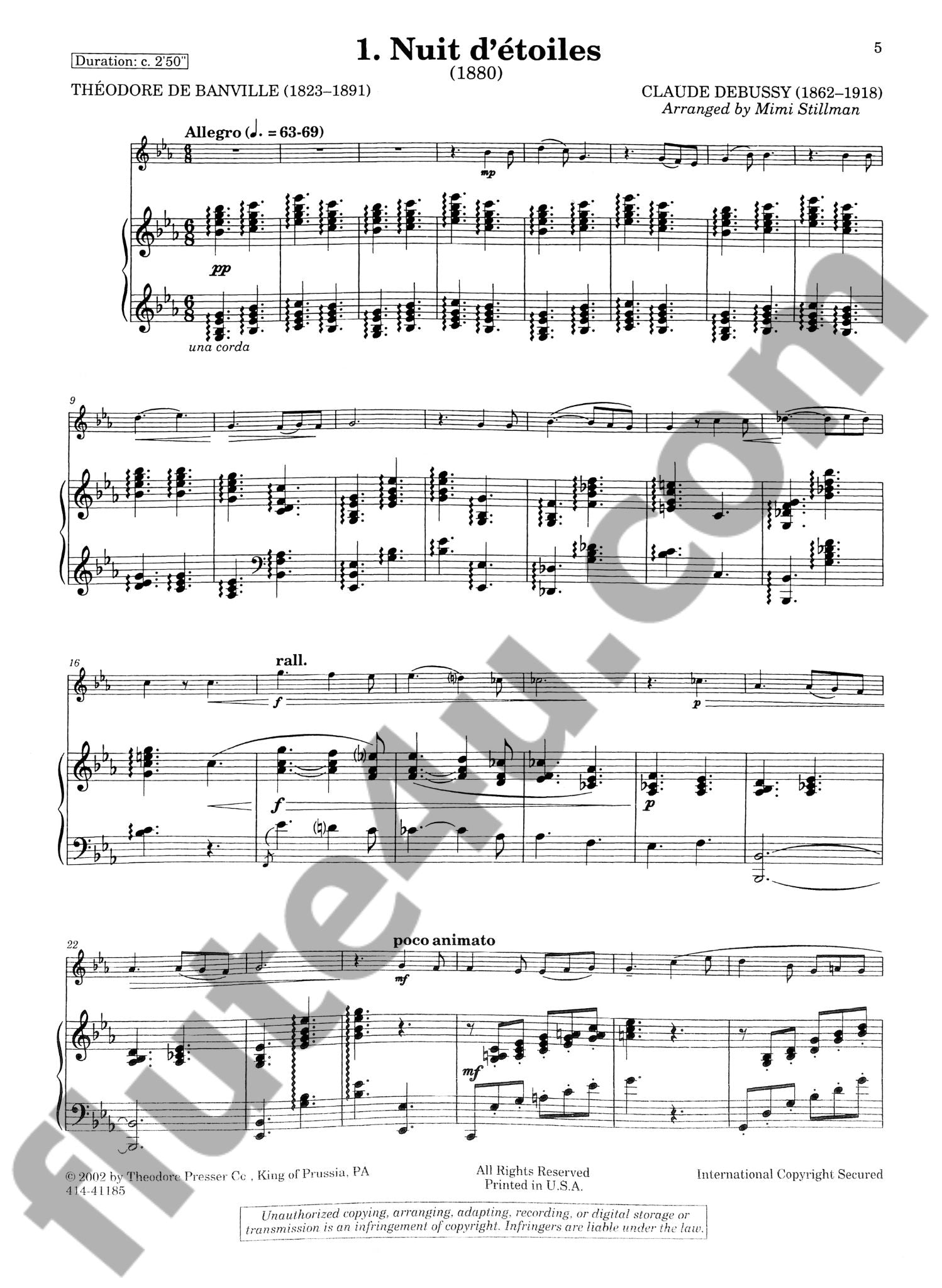 Debussy, C :: Nuits d' etoiles