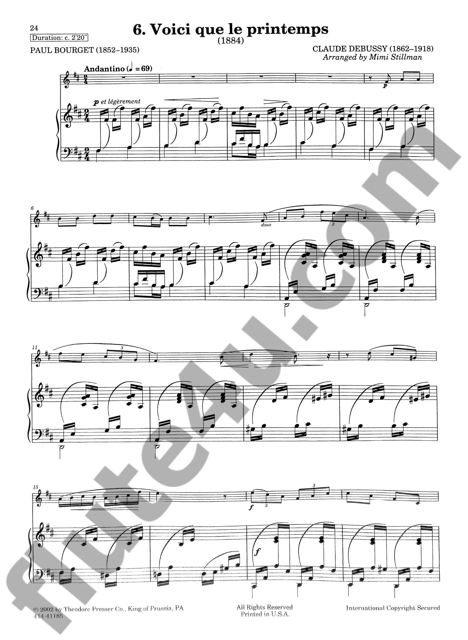 Debussy, C :: Nuits d' etoiles