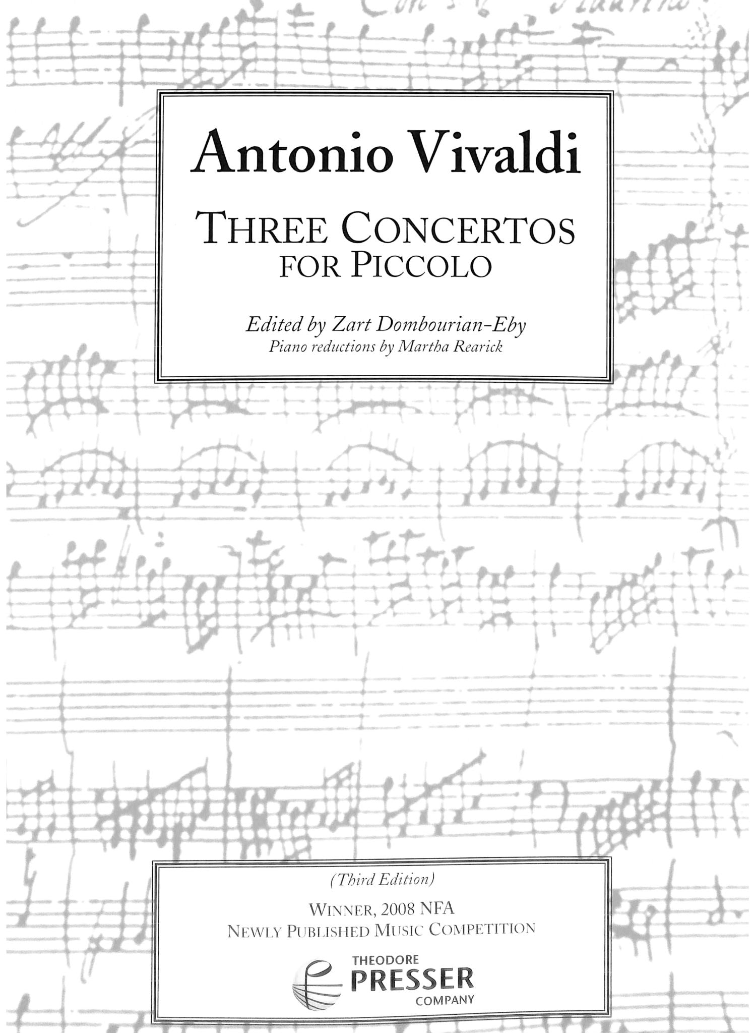 Vivaldi, A :: Three Concertos for Piccolo