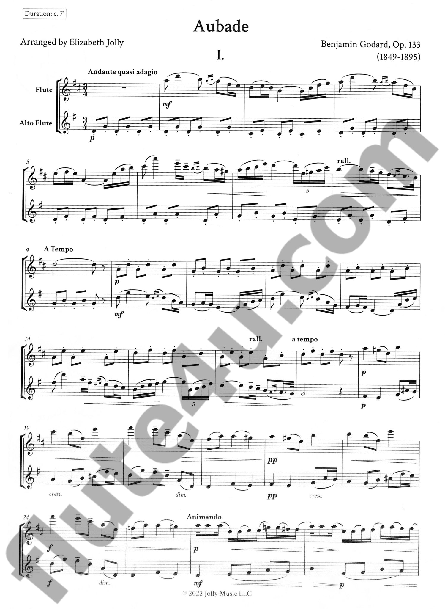 Godard, B :: Aubade, Op. 133