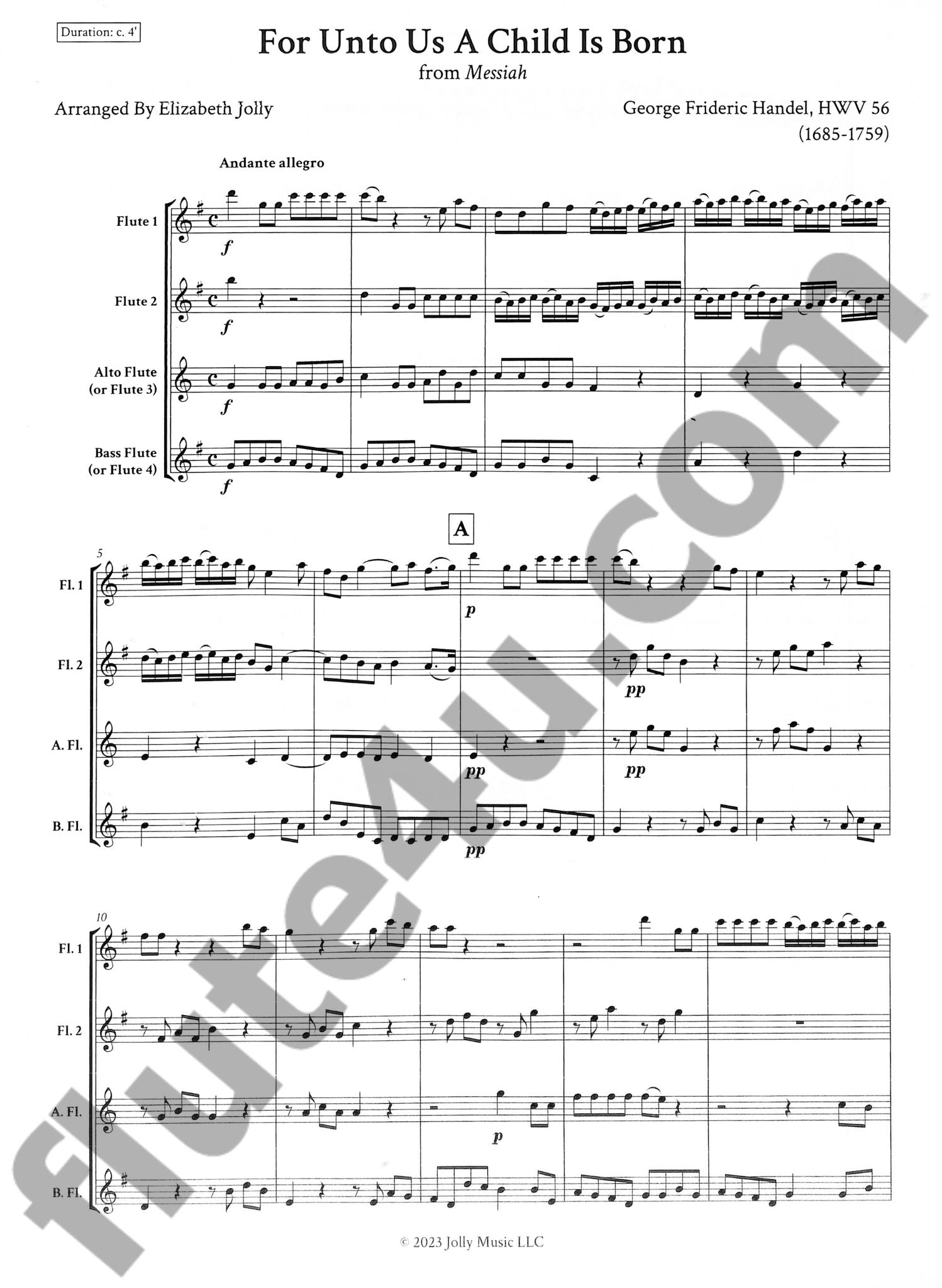 Handel, GF :: For Unto Us a Child Is Born