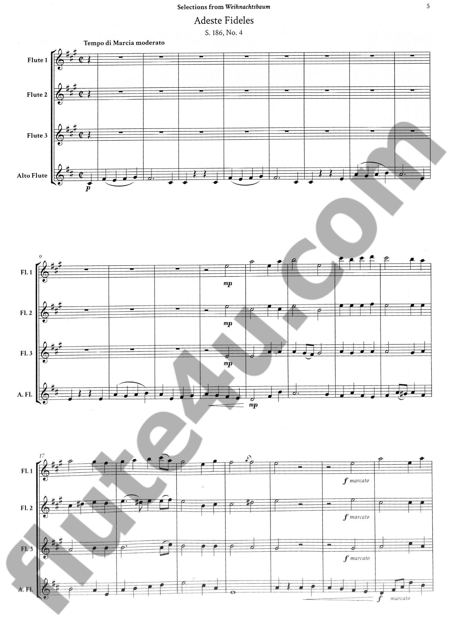 Liszt, F :: Selections from 'Weihnachtsbaum', S. 186