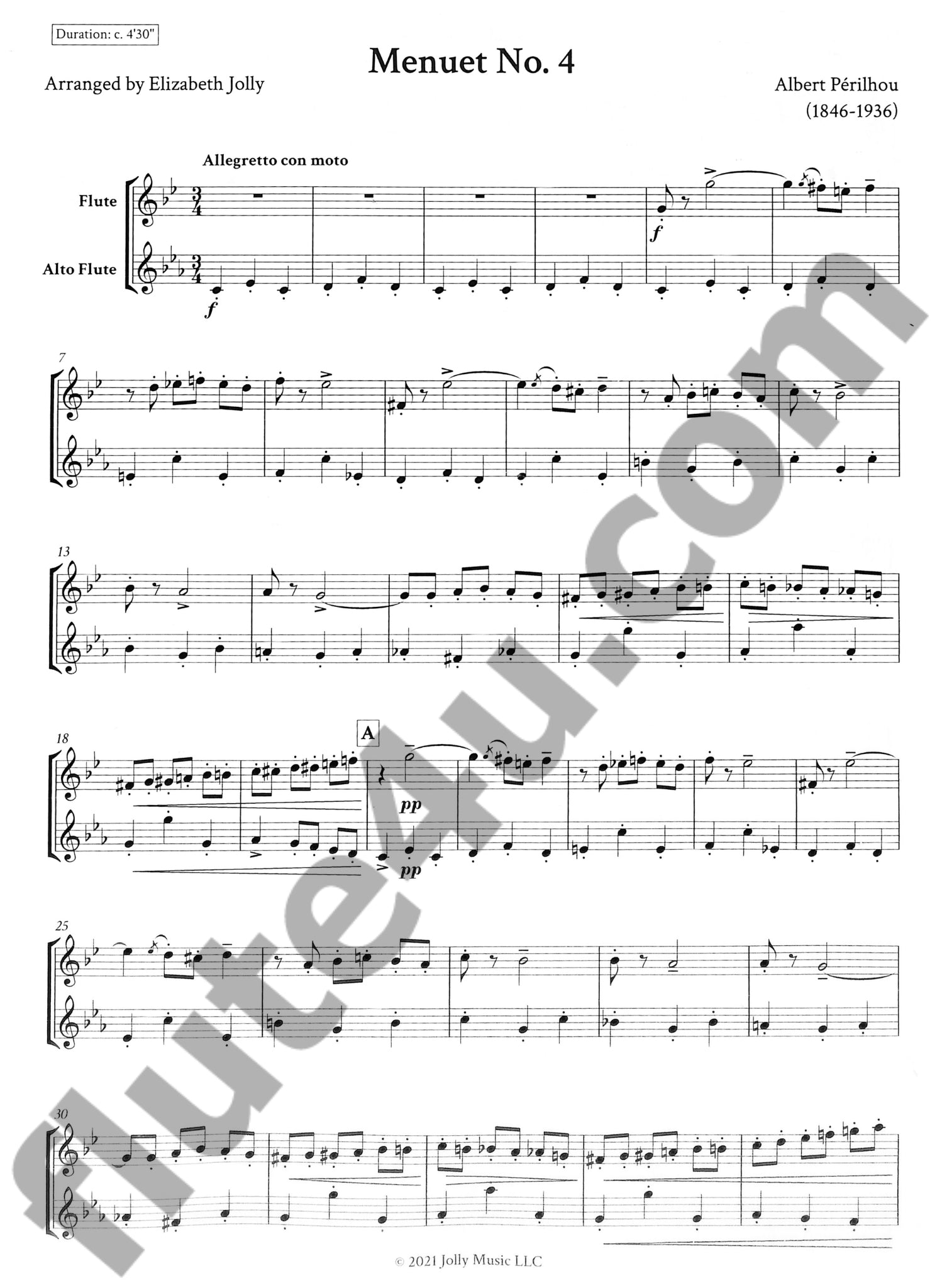 Perilhou, A :: Menuet, No. 4