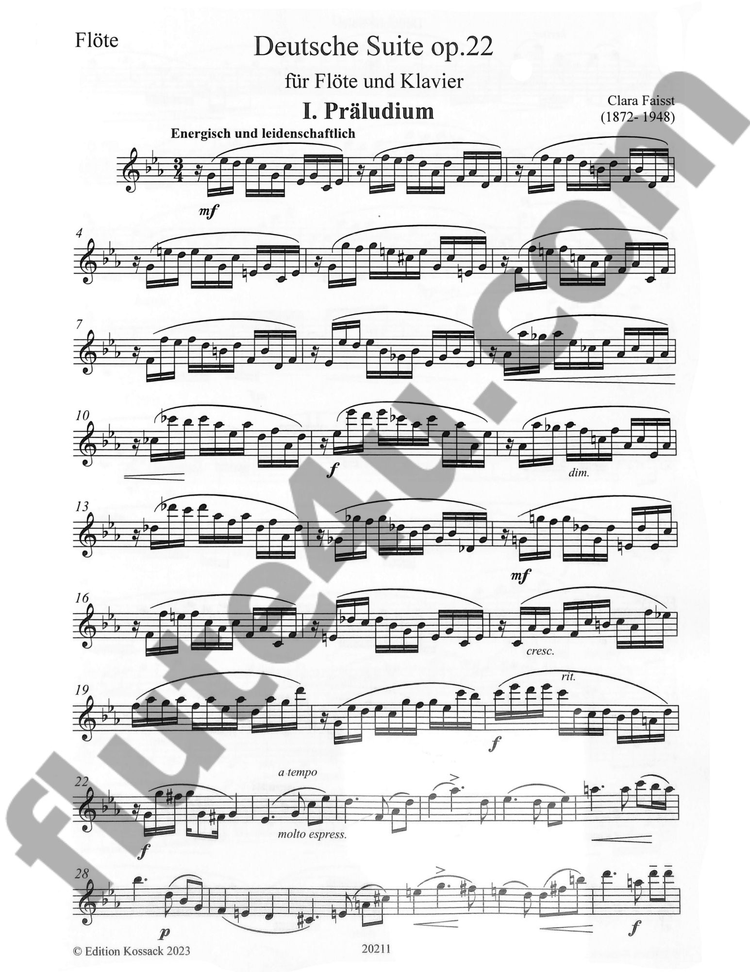Faisst, C :: Deutsche Suite op. 22