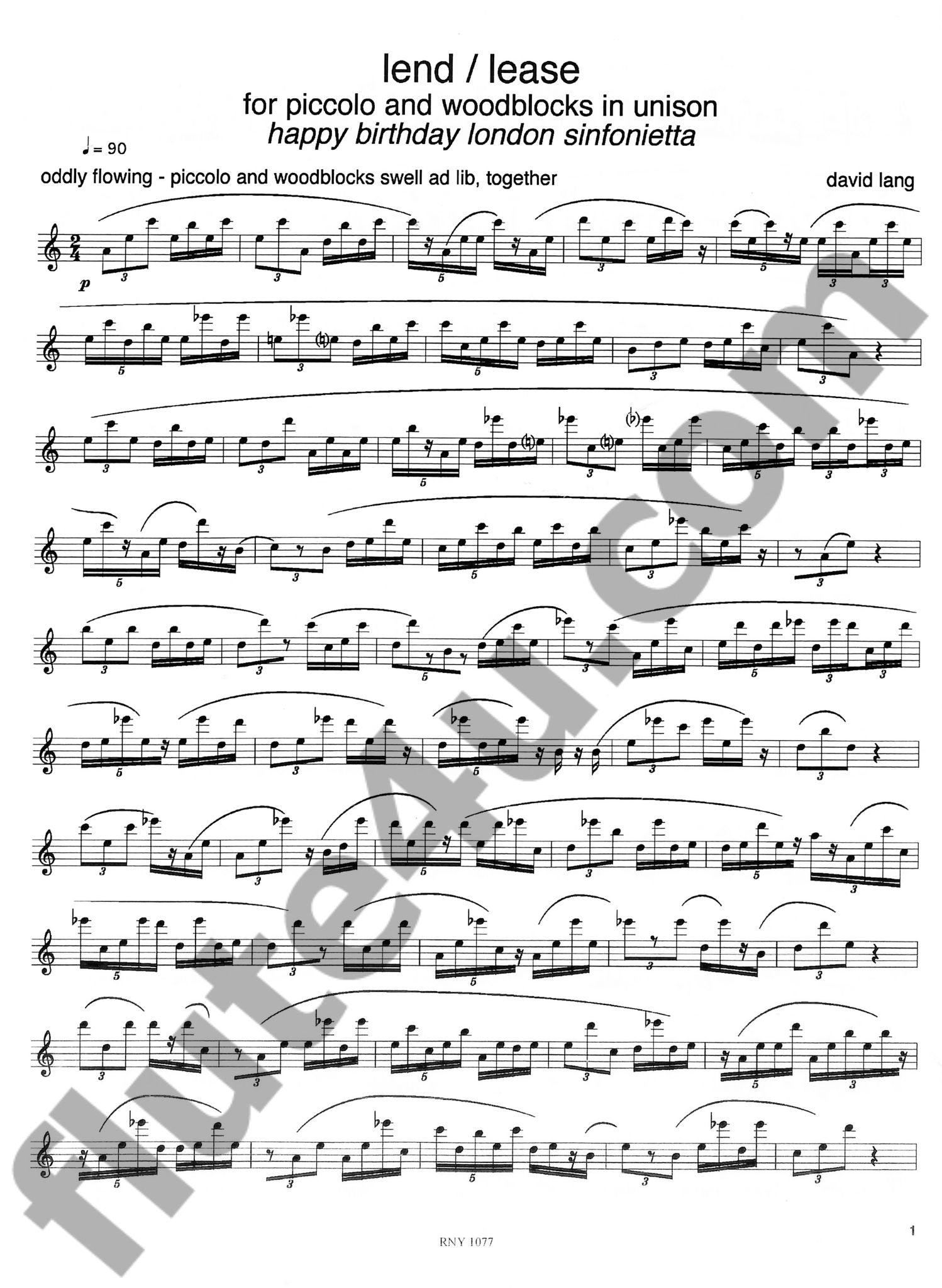 Lang, D :: lend/lease