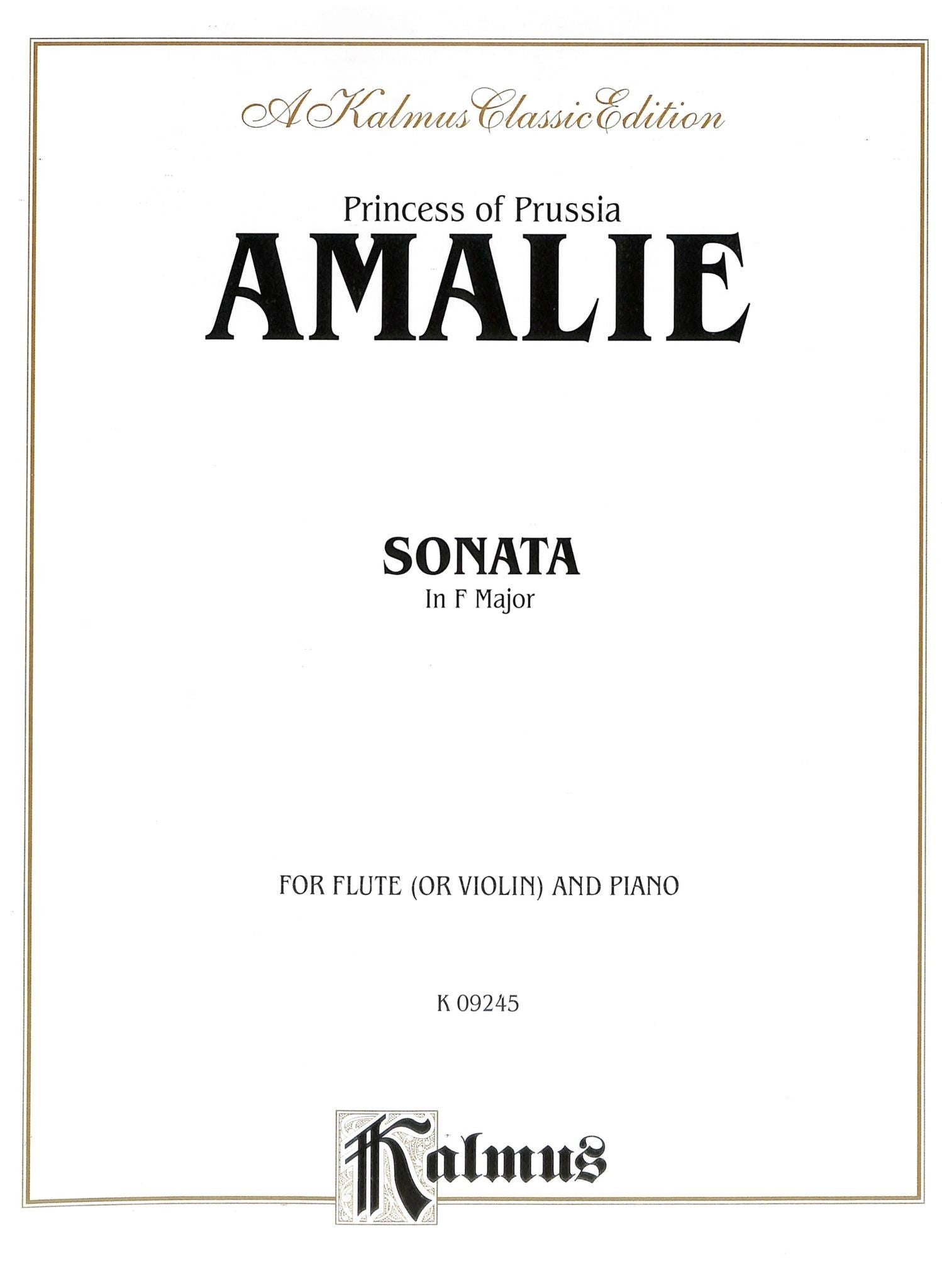 Princess Amalie :: Sonata in F Major