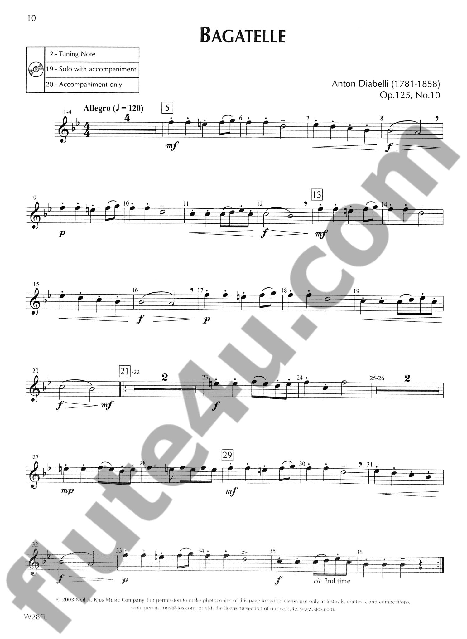 Various :: Standard of Excellence Festival Solos Book 1 Flute Part
