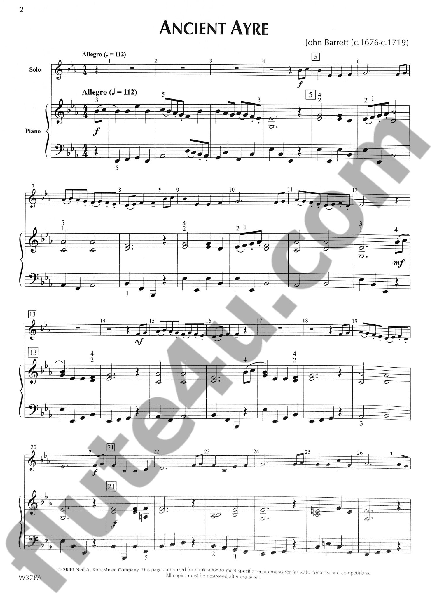 Various :: Standard of Excellence Festival Solos Book 2 Piano Accompaniment