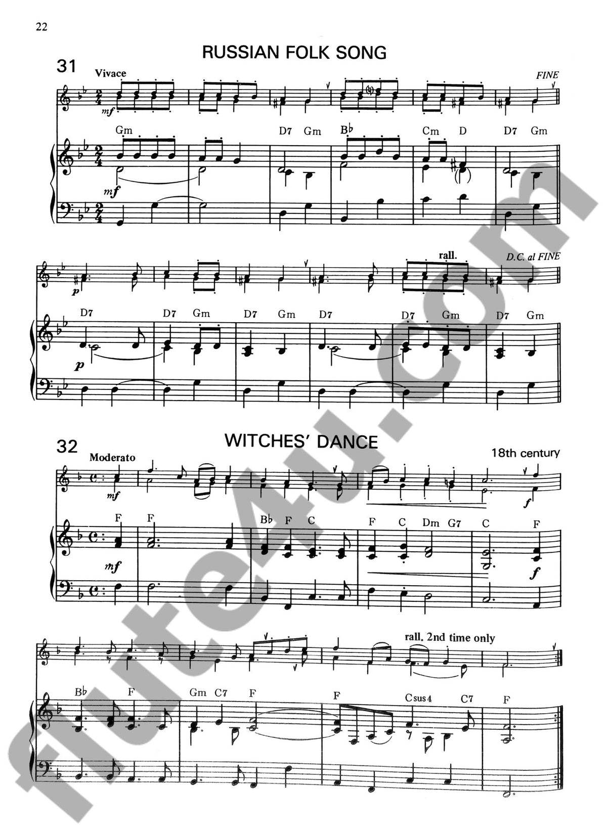 Wye, T :: A Beginner's Book for the Flute Piano Accompaniment