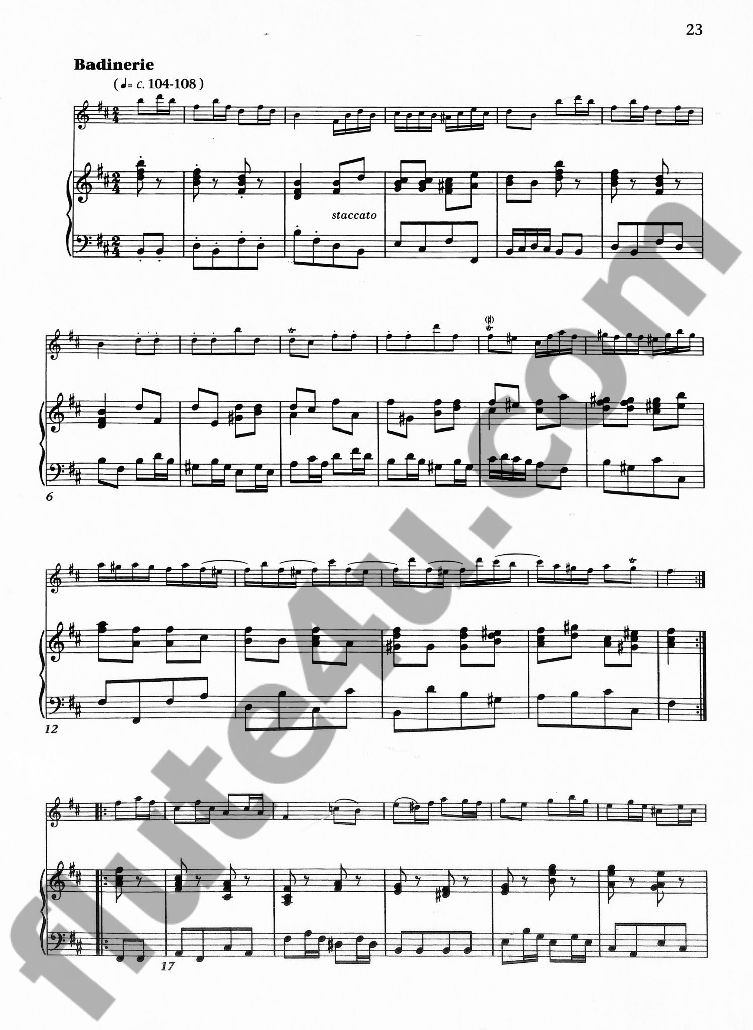 Bach, JS :: Suite No. 2 in B minor BWV 1067