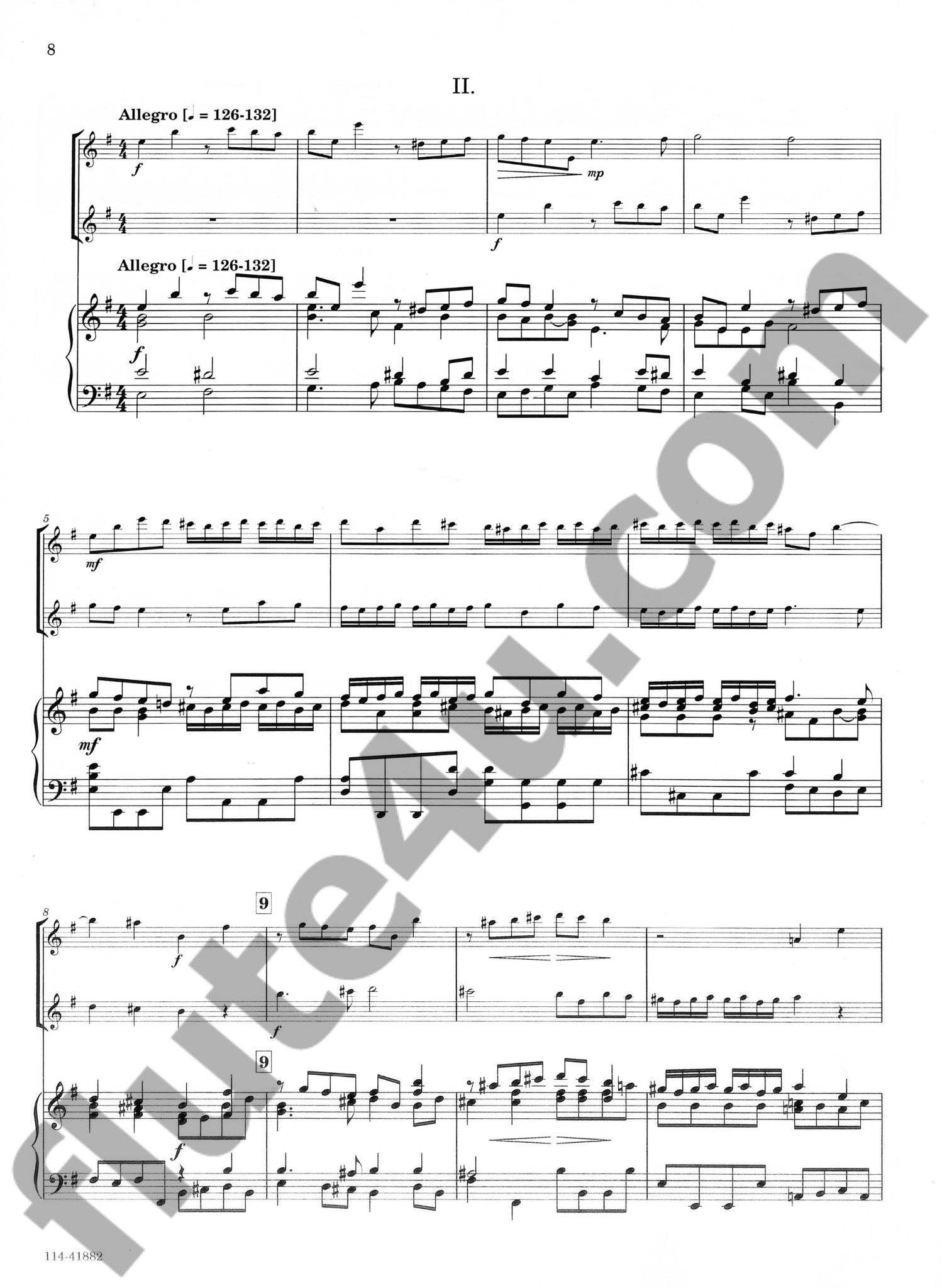 Telemann, GP :: Concerto in E Minor TWV 52:e1