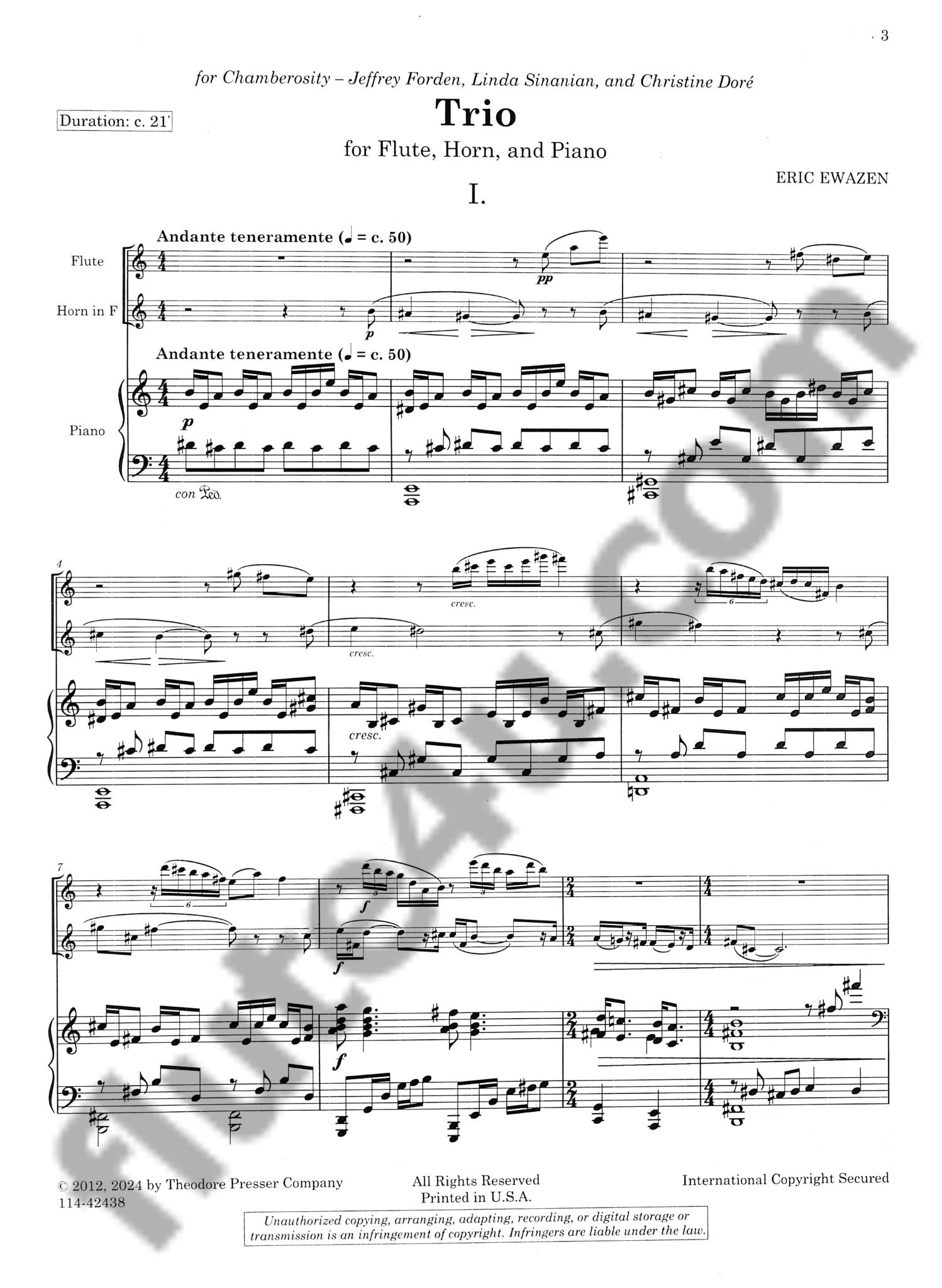 Ewazen, E :: Trio
