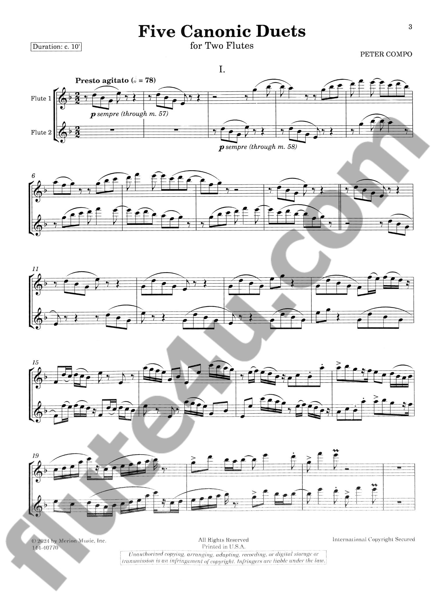 Compo, P :: Five Canonic Duets