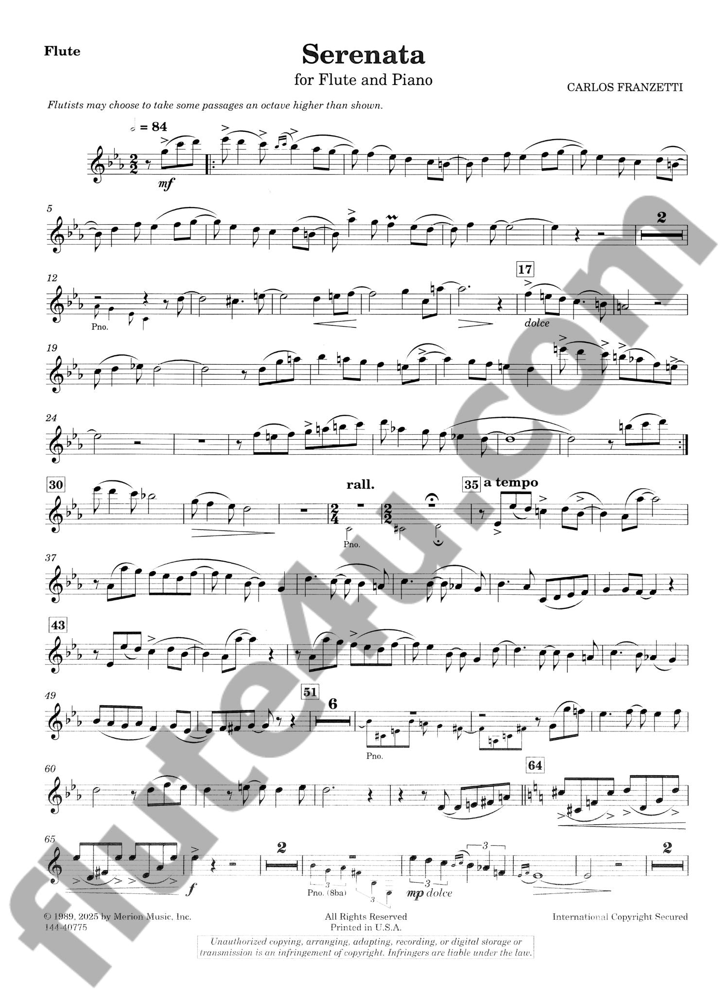 Franzetti, C :: Serenata