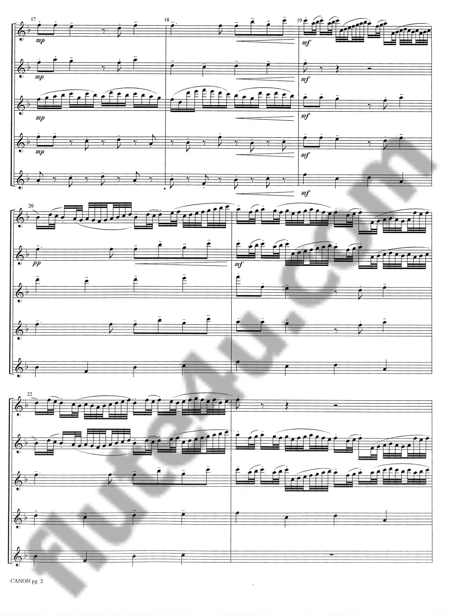 Pachelbel, J :: Canon