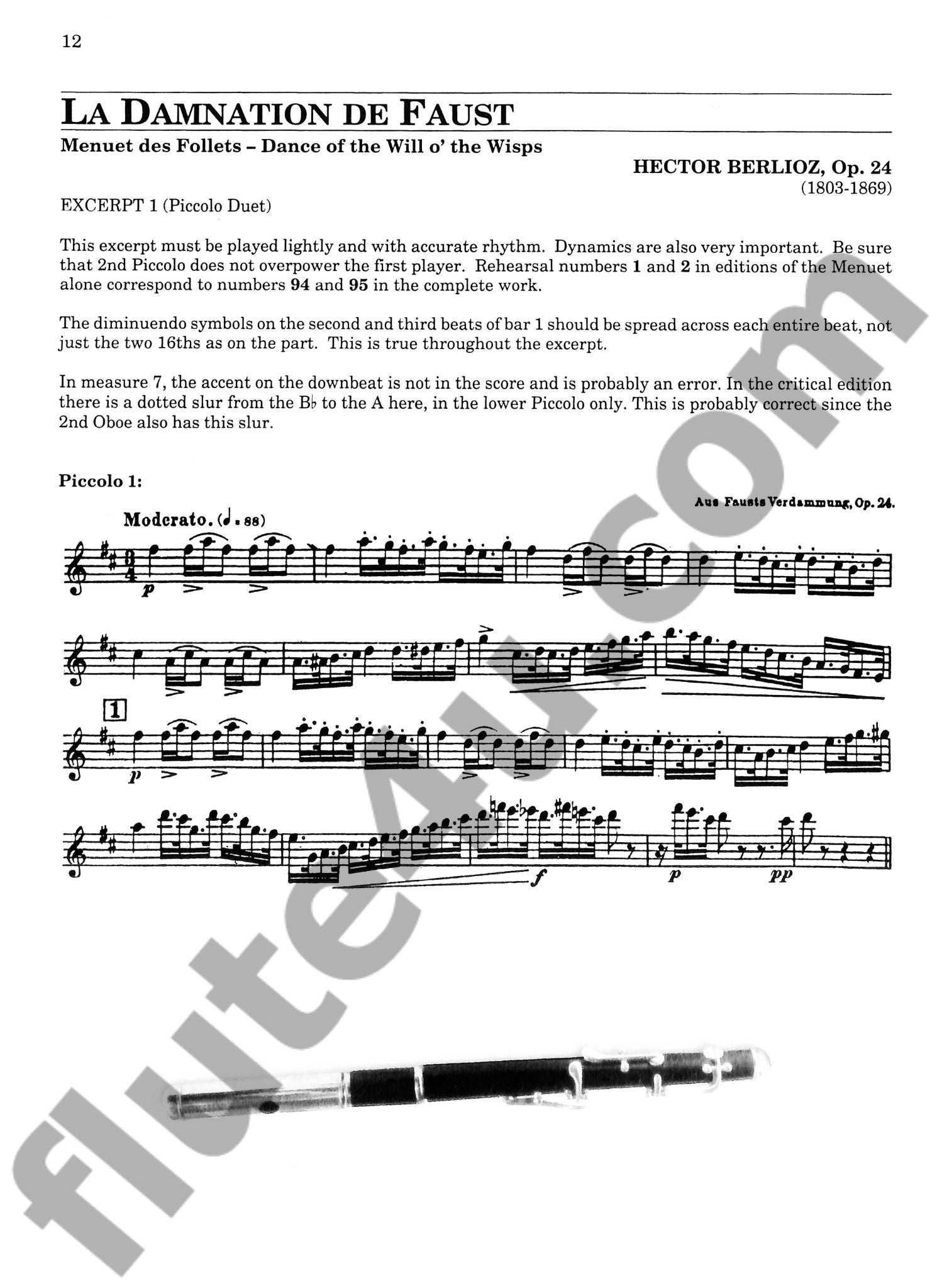 Various :: Orchestral Excerpts for Piccolo