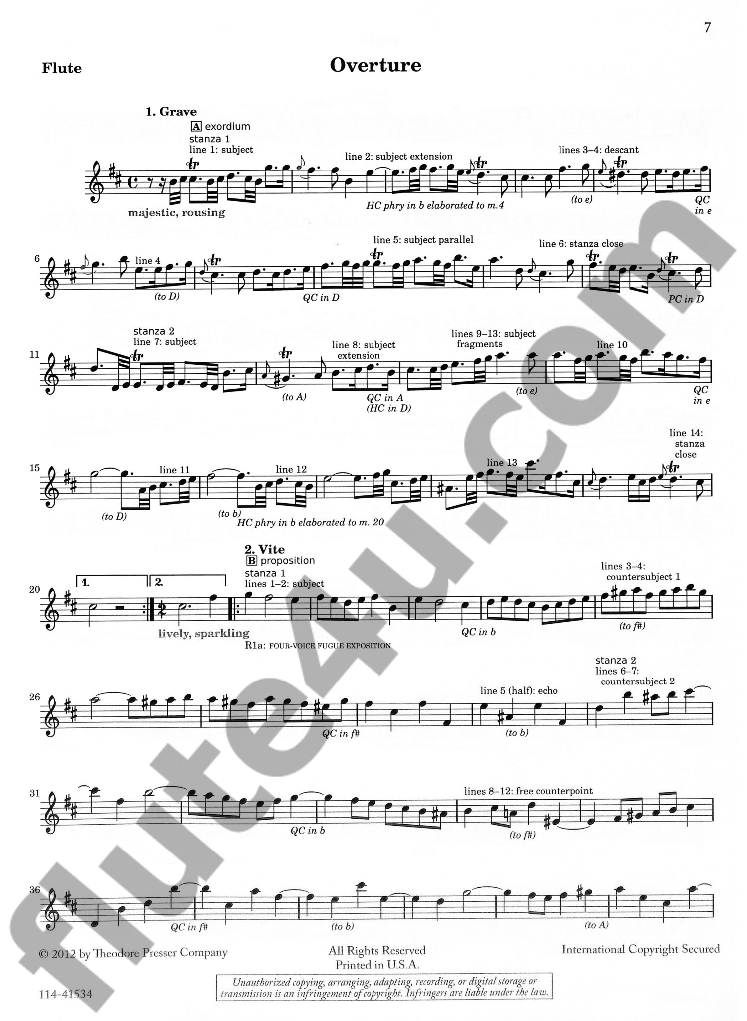 Bach, JS :: Overture Suite in B Minor