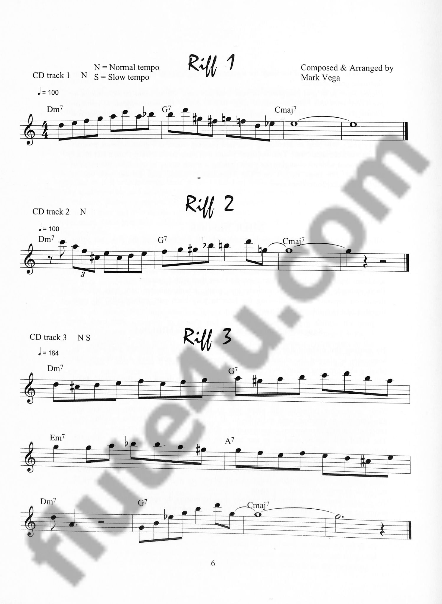 Vega, M :: Jazz Solo Series for Flute