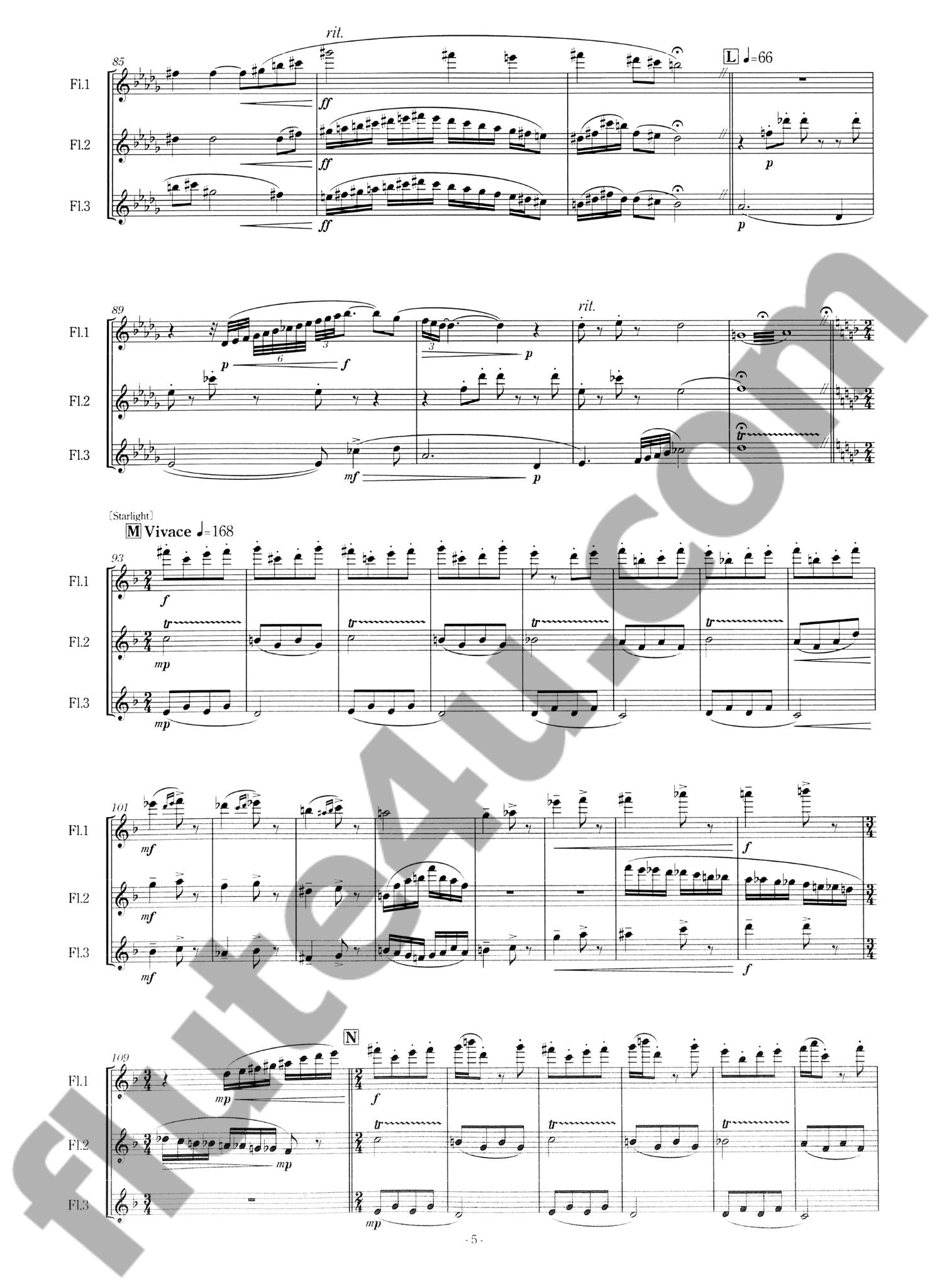 Miura, H :: Lights for Flute Trio