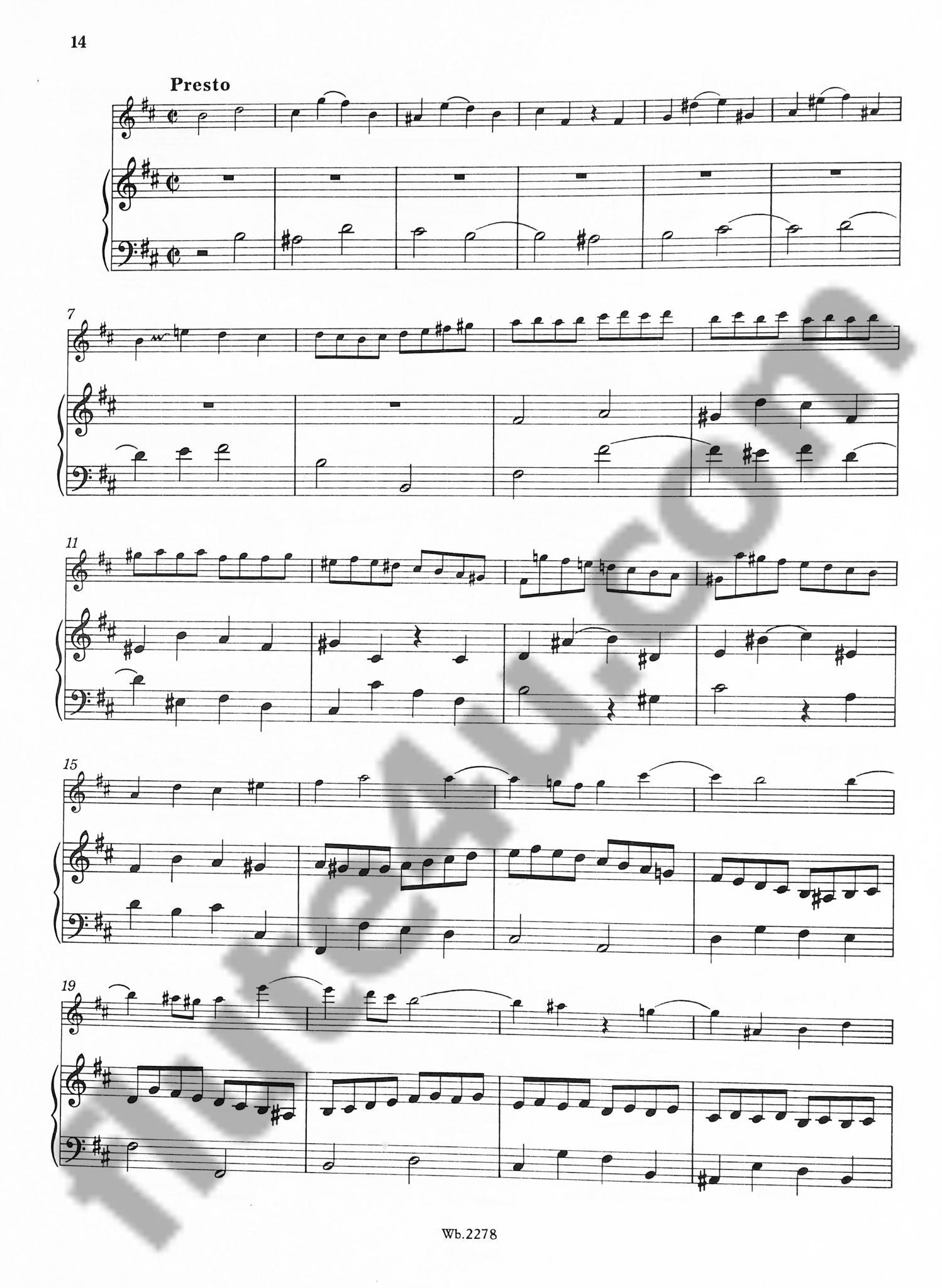 Bach, JS :: Sonata in B minor BWV 1030