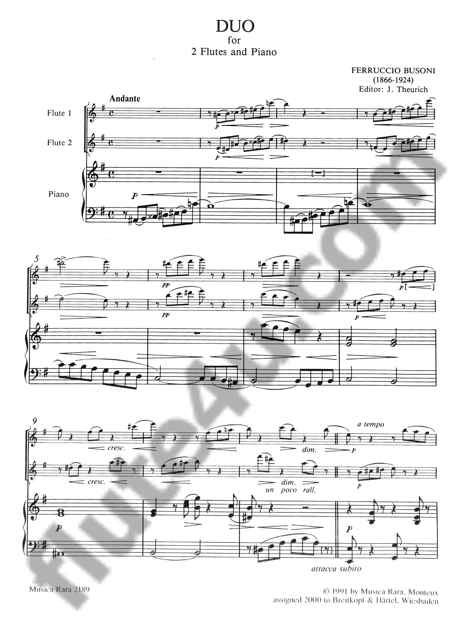 Busoni, F :: Duo