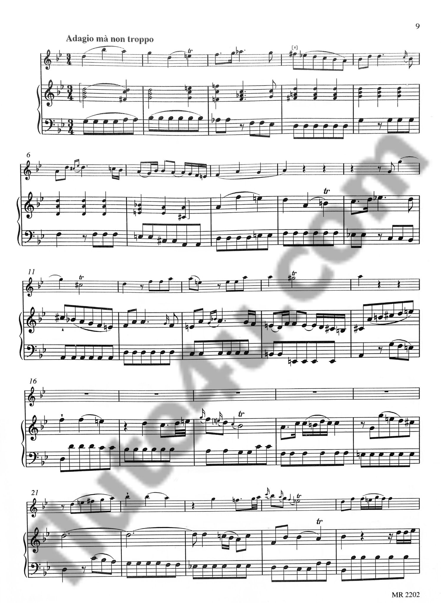 Bach, CPE :: Sonata in B flat Major Wq. 161.2/H. 578