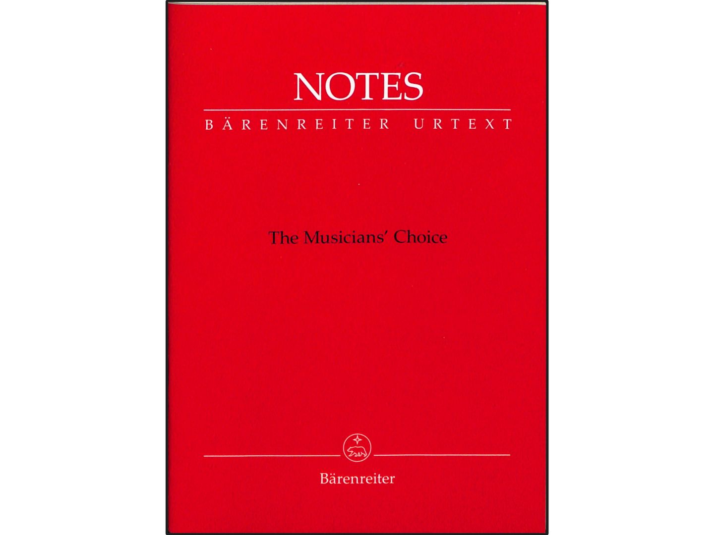 Barenreiter Notes Manuscript Pad