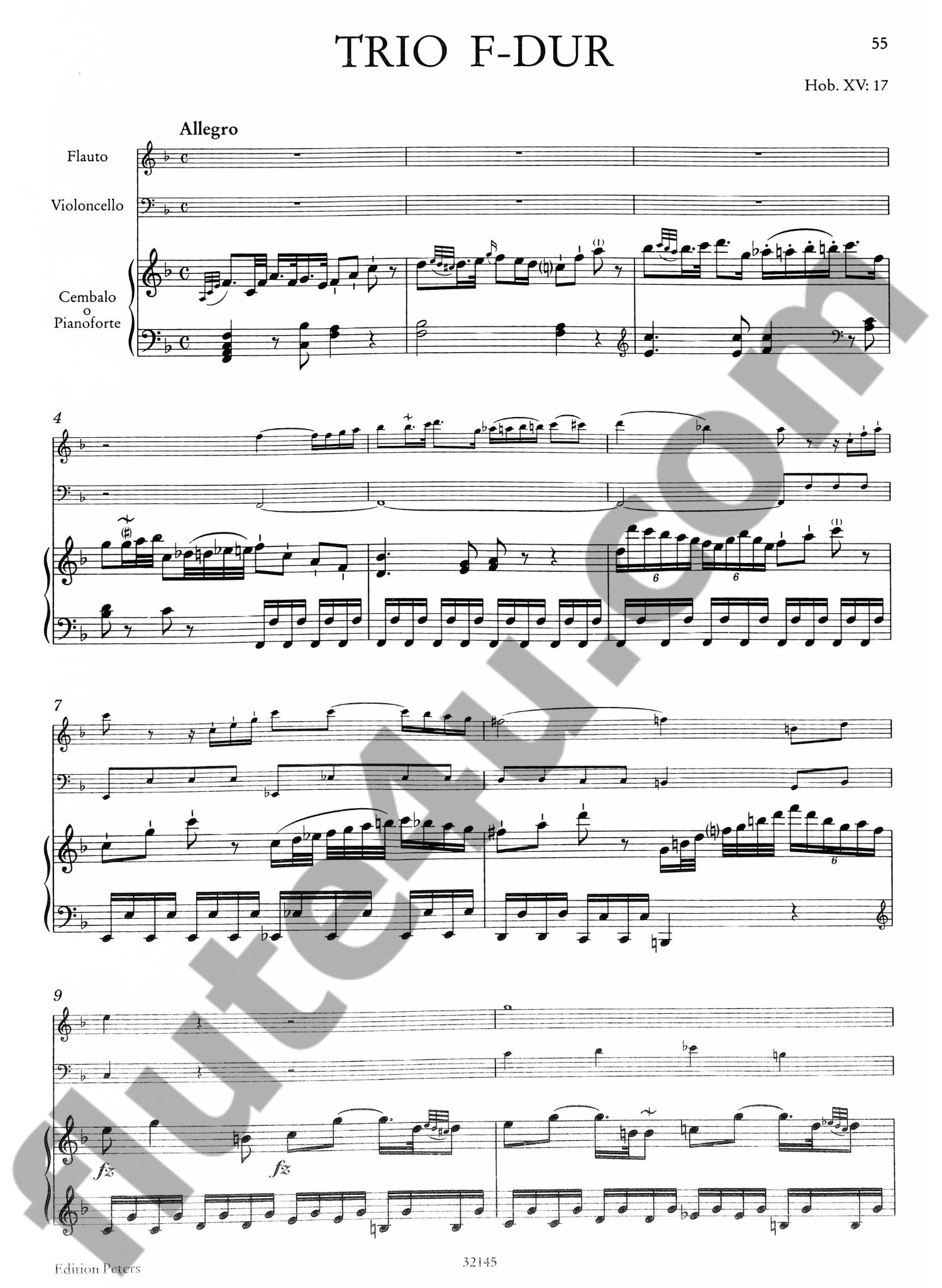 Haydn, J :: 3 Trios Hob. XV: 15-17