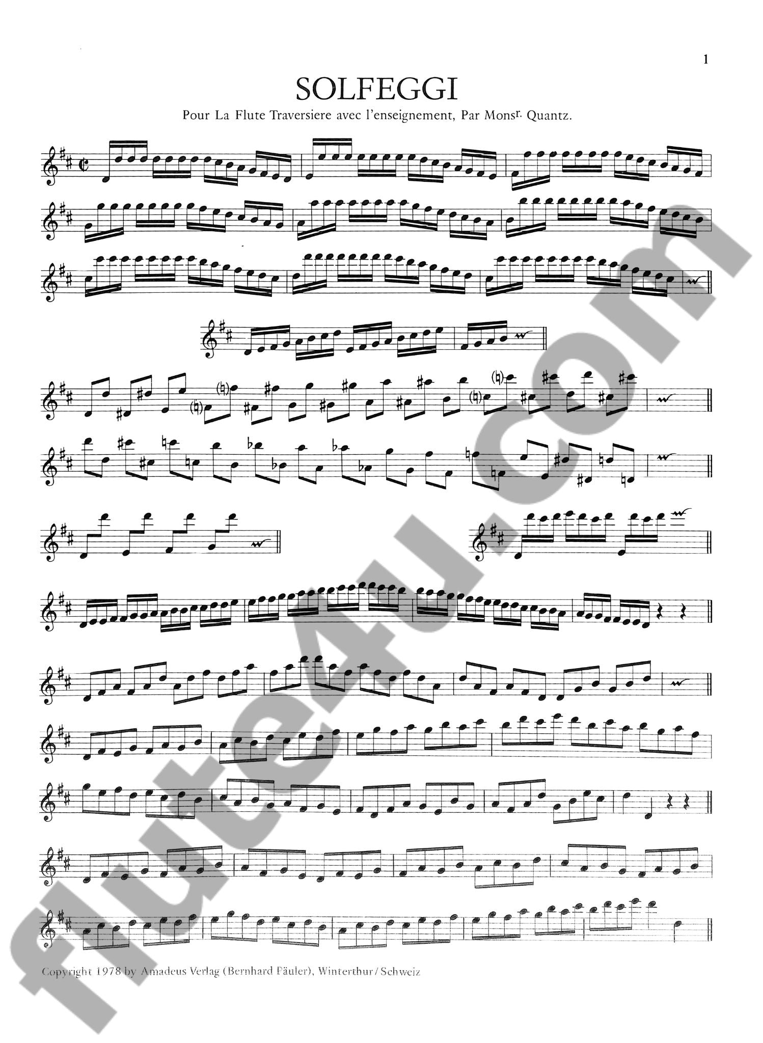 Quantz, JJ :: Solfeggi