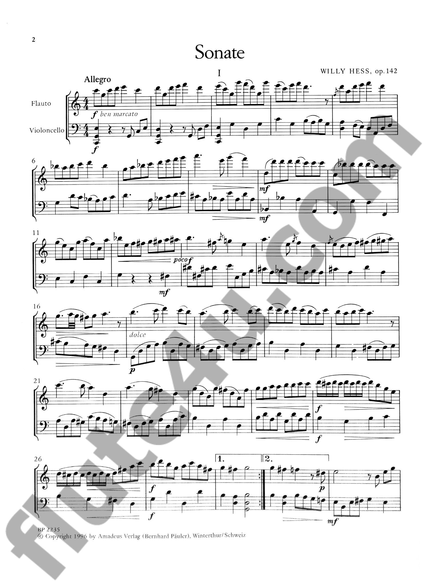 Hess, W :: Sonate
