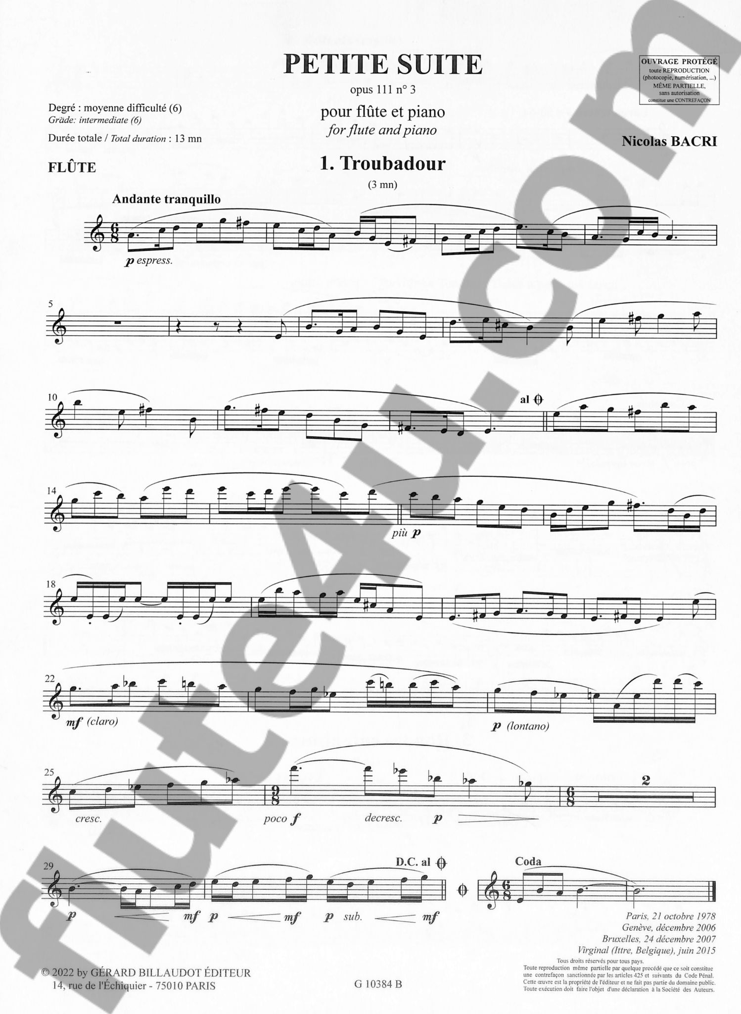 Petite suite, op. 111 no. 3