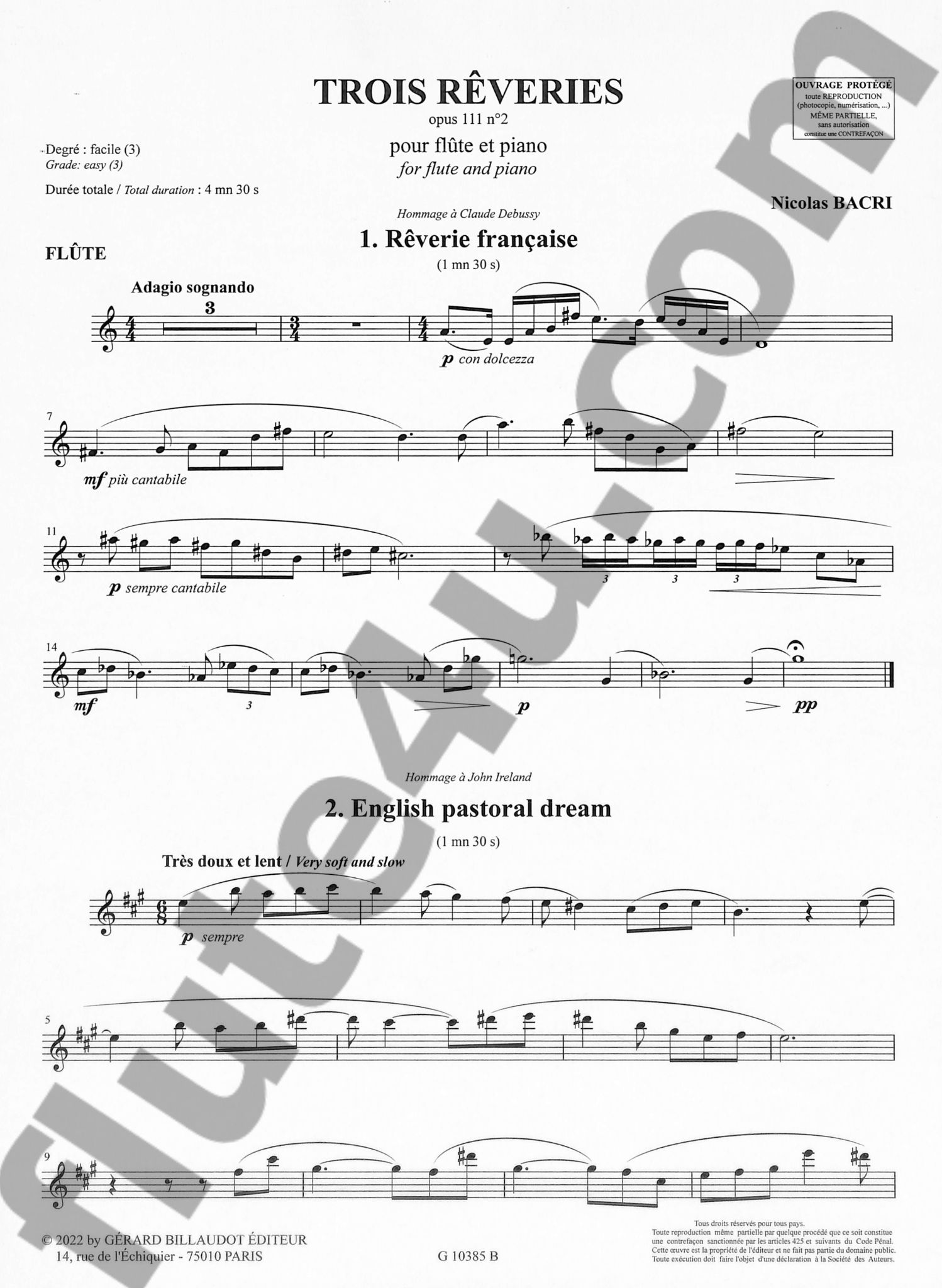 Trois reveries, op. 111 no. 2