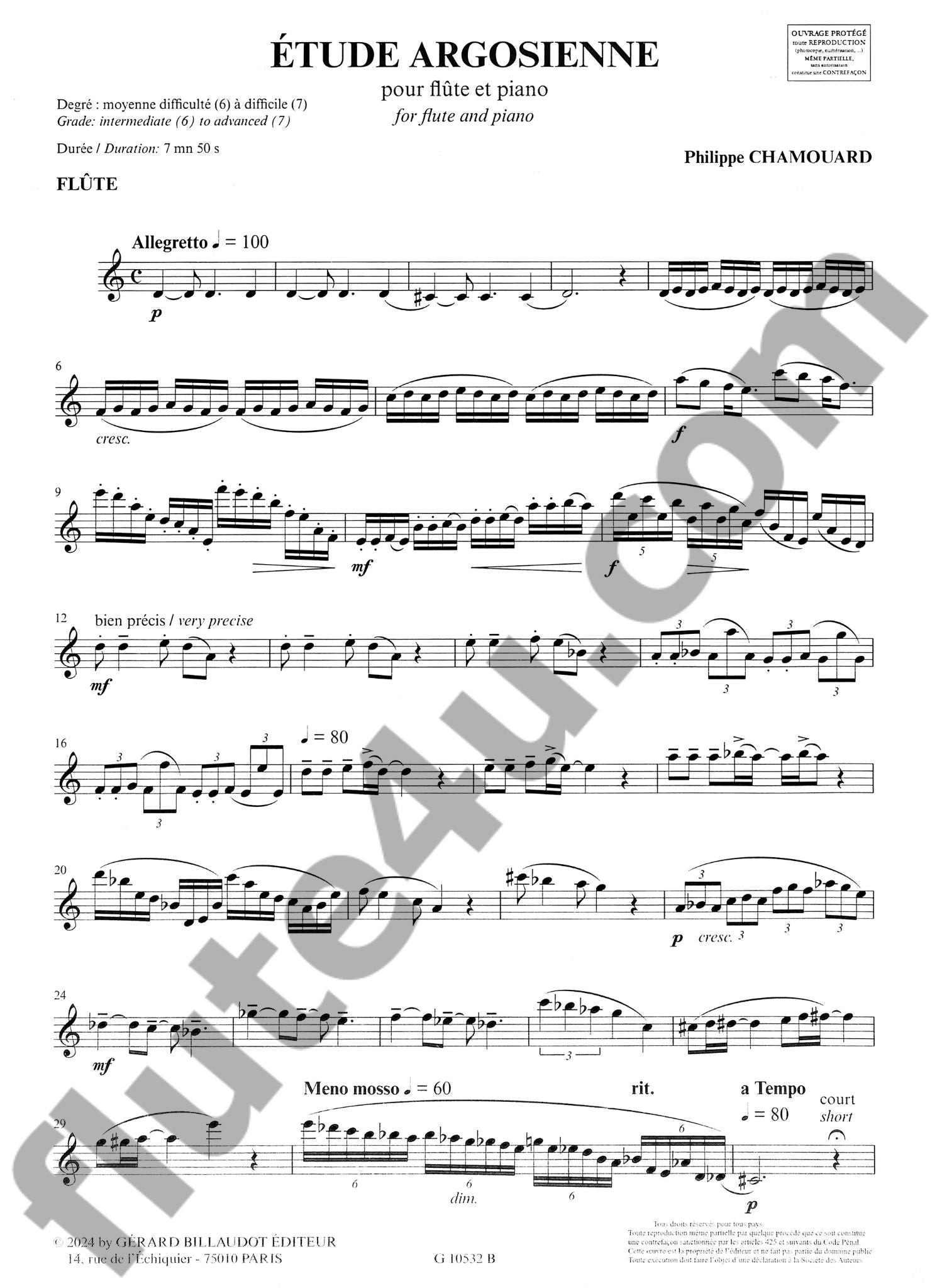 Chamouard, P :: Etude argosienne